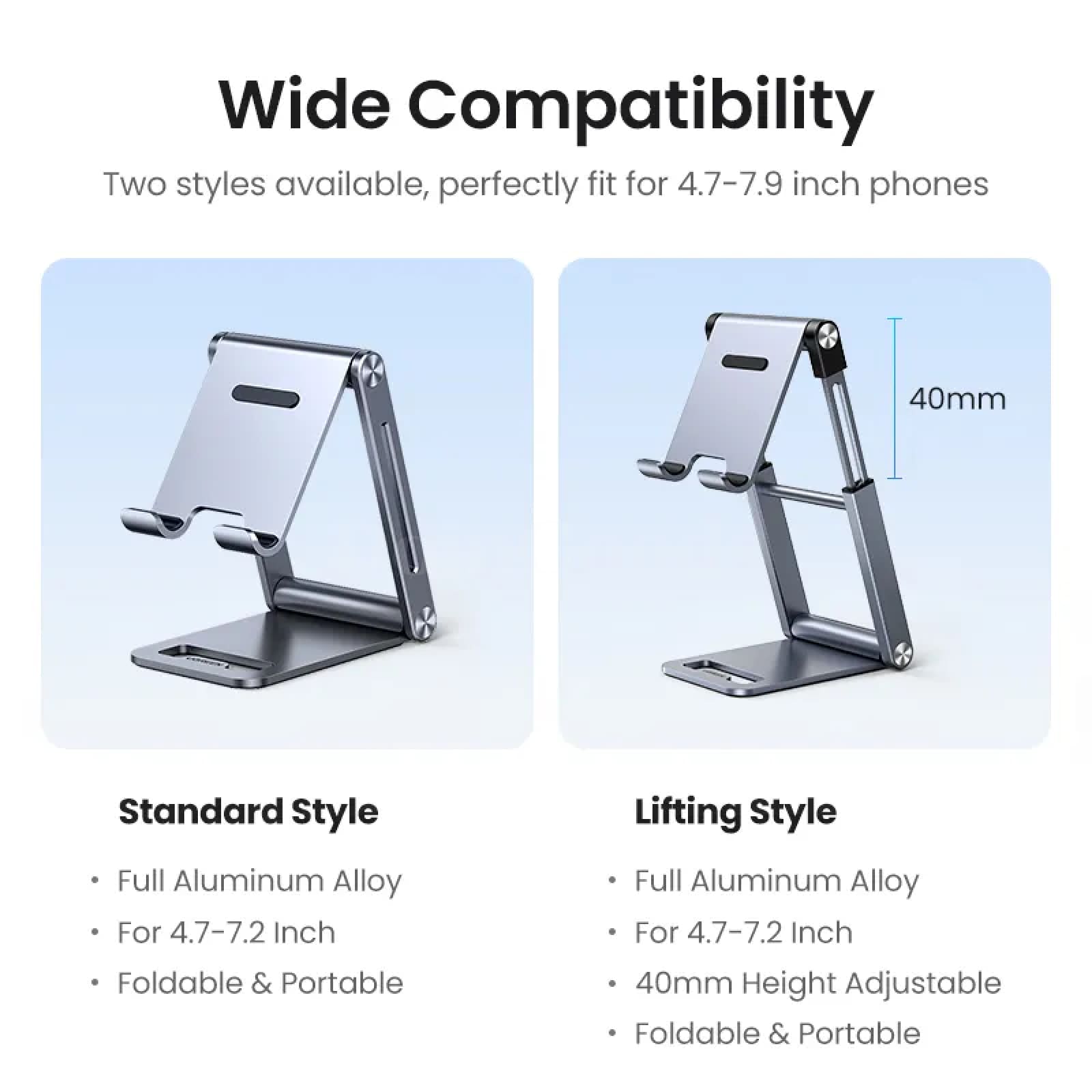 Ugreen Aluminum Phone Tablet Stand Holder Iphone 15 14 13 Pro Max Xiaomi Samsung 301635