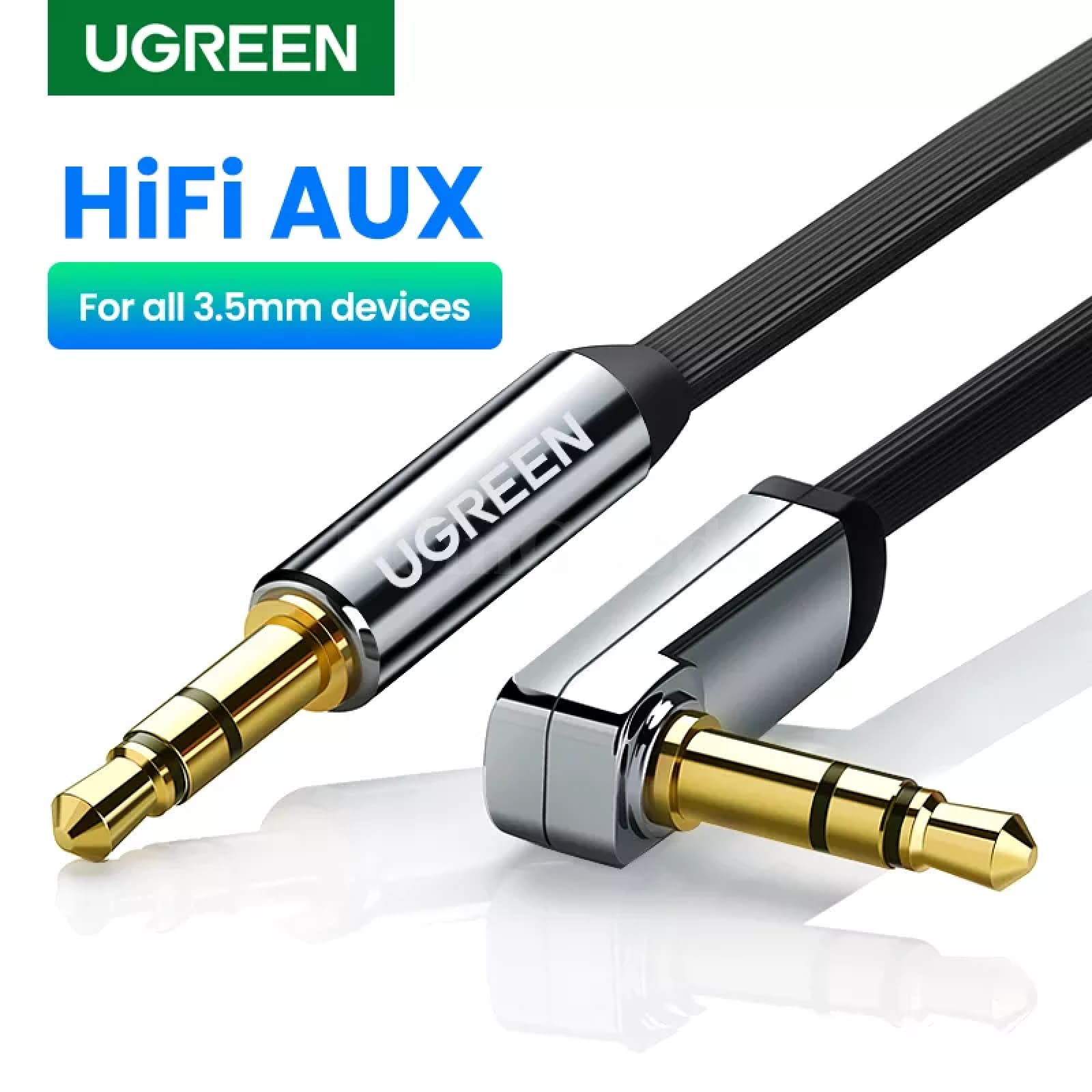 Ugreen Aux Cable Speaker 3.5Mm Jack Audio For Car Headphone Samsung Xiaomi 301635