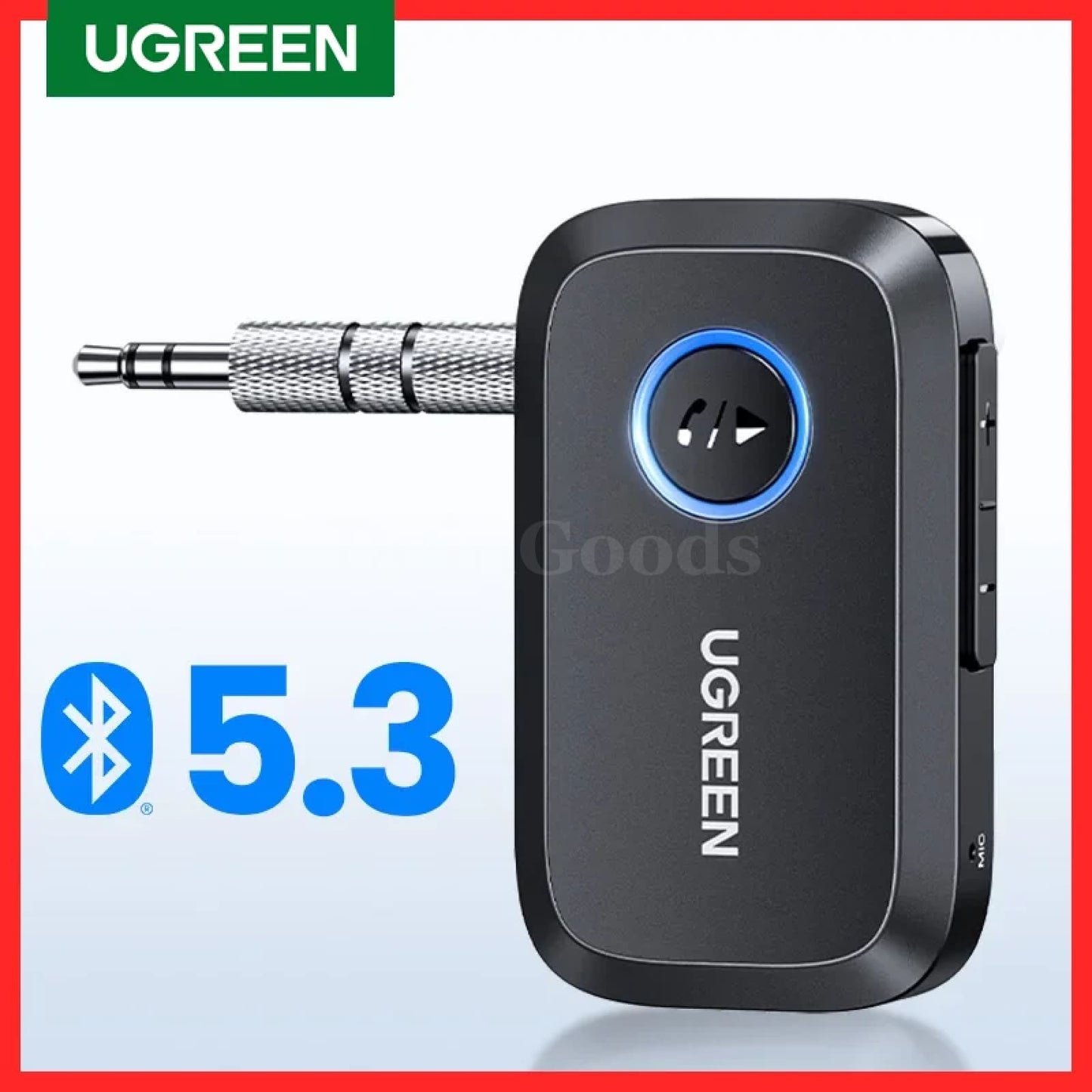 Ugreen Bluetooth 5.3 Car Receiver Adapter 3.5Mm Aux Speakers Audio Music 301635