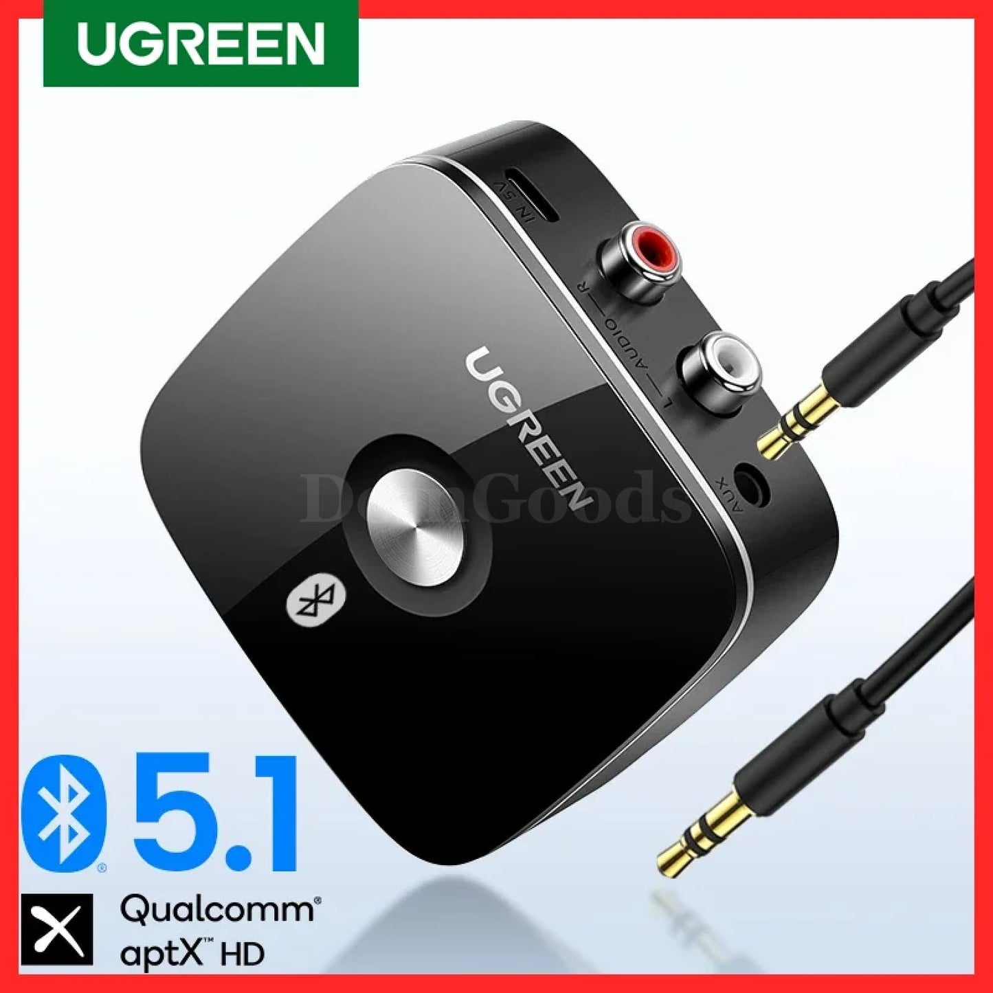 Ugreen Bluetooth Rca Receiver 5.1 Aptx Hd 3.5Mm Jack Aux Wireless Adapter Tv Car 301635