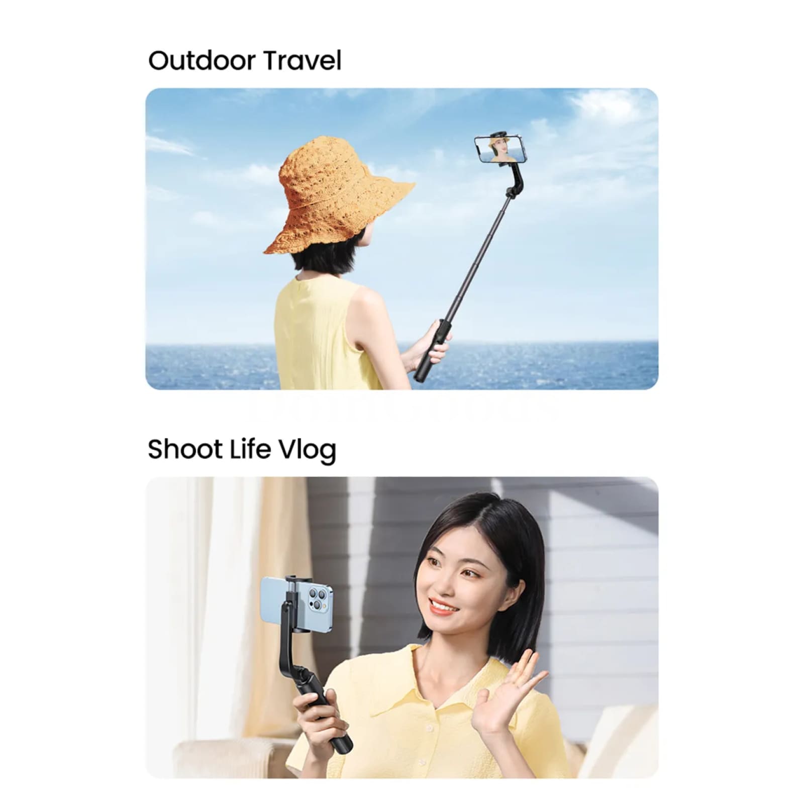 Ugreen Bluetooth Selfie Stick Tripod Stand 750Mm Extendable 10M Remote Shutter 301635