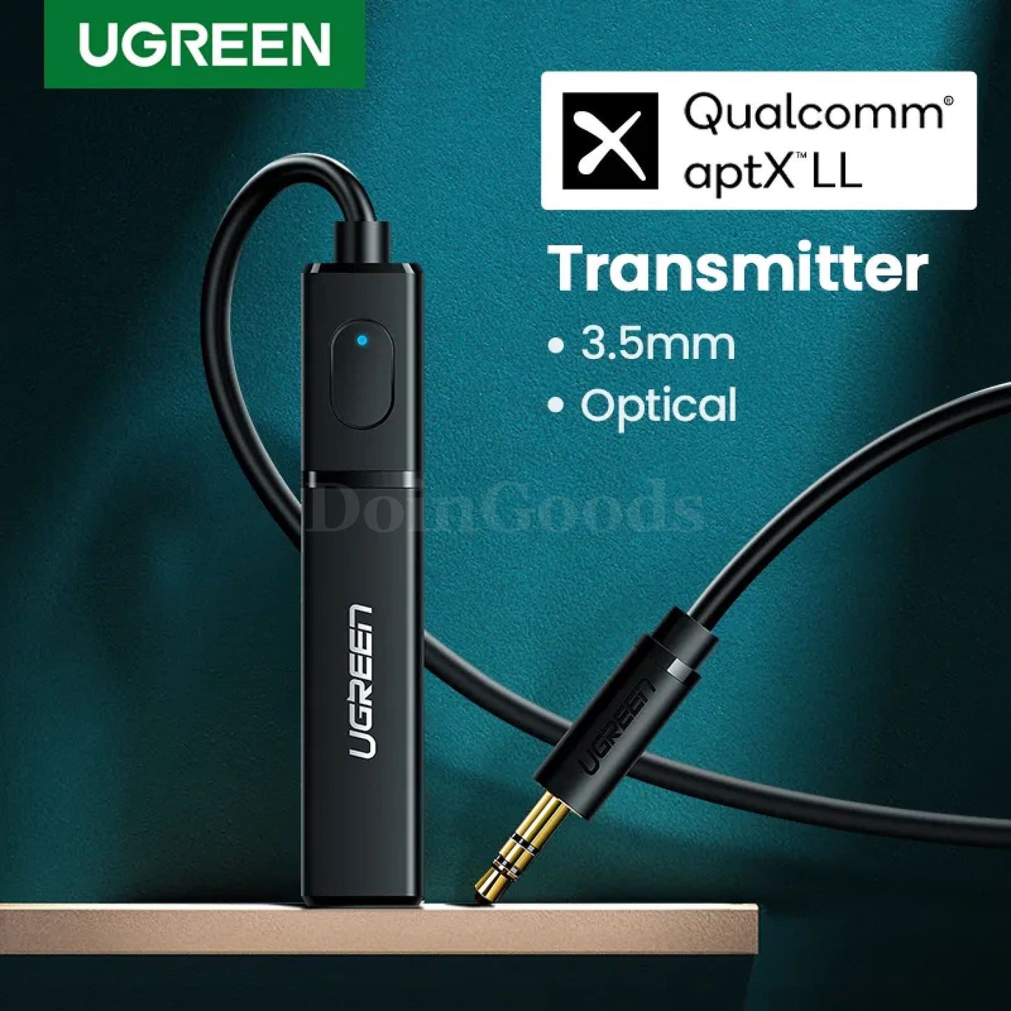 Ugreen Bluetooth Transmitter 5.0 Audio Adapter Tv Headphone Pc Ps4 Aptx Ll 3.5Mm 301635