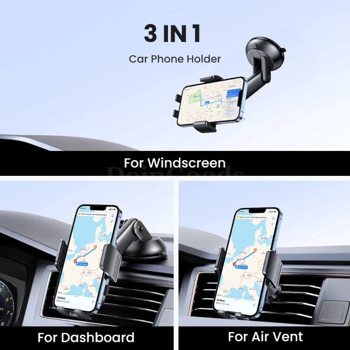 Ugreen Car Phone Holder Air Vent Gravity Dashboard 3 In 1 Stand Iphone Samsung 301635