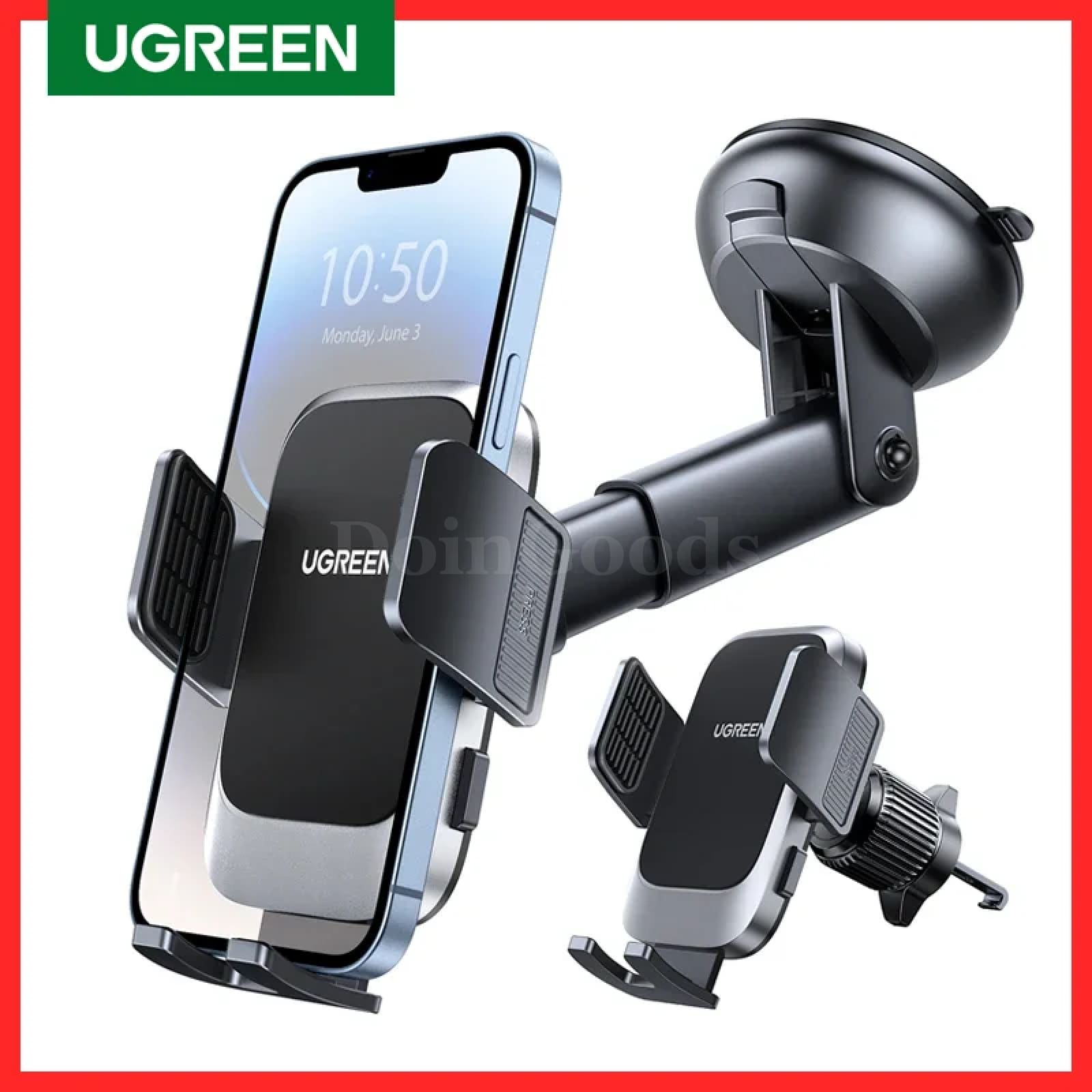 Ugreen Car Phone Holder Air Vent Gravity Dashboard 3 In 1 Stand Iphone Samsung 301635