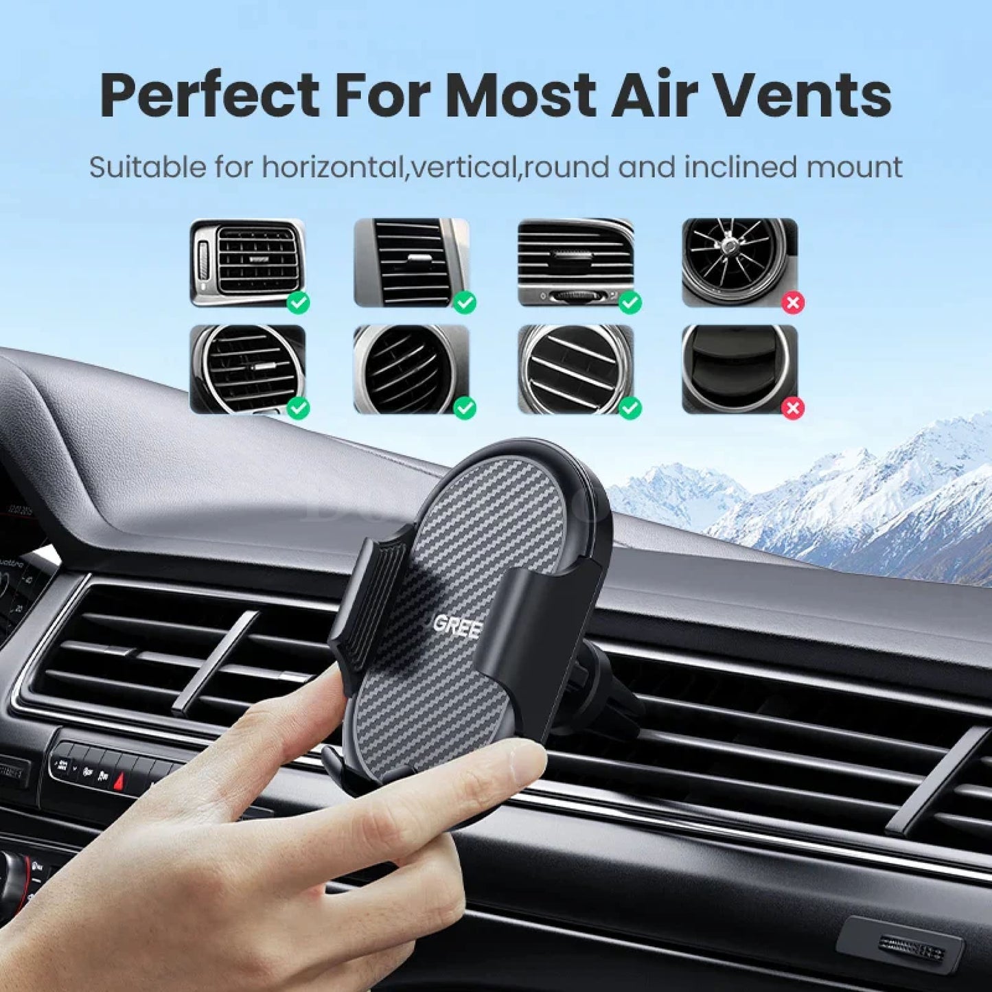 Ugreen Car Phone Holder Air Vent Stand Iphone 15 14 13 Pro Max Xiaomi Samsung 301635