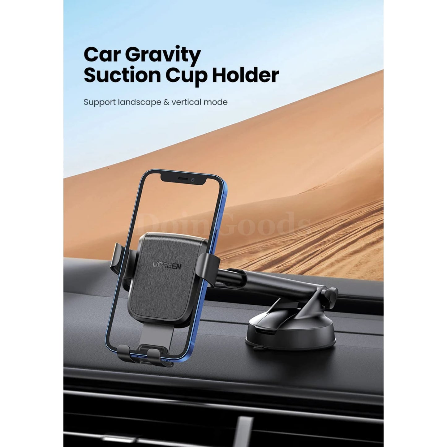 Ugreen Car Phone Holder Gravity Stand Suction Cup For Iphone Pro Xiaomi Samsung 301635