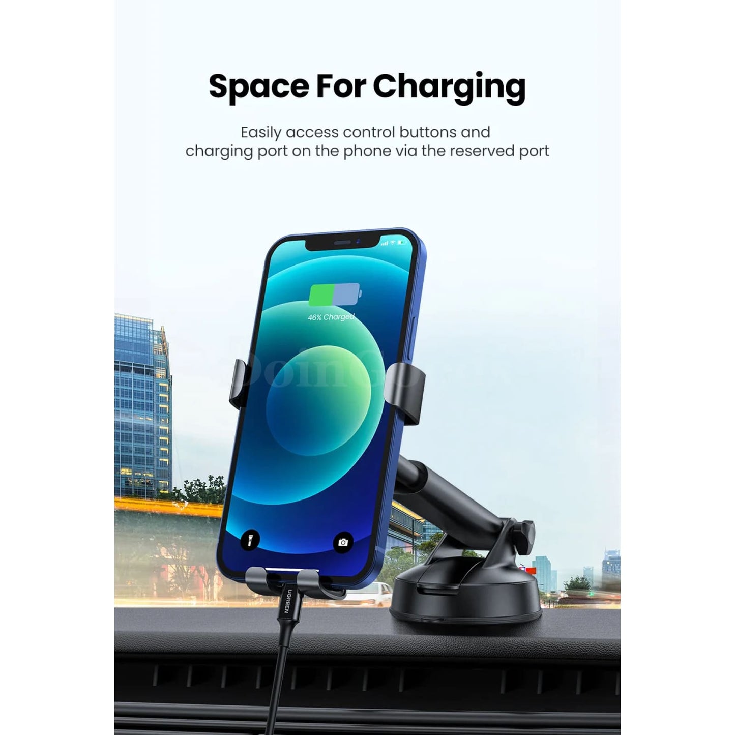 Ugreen Car Phone Holder Gravity Stand Suction Cup For Iphone Pro Xiaomi Samsung 301635