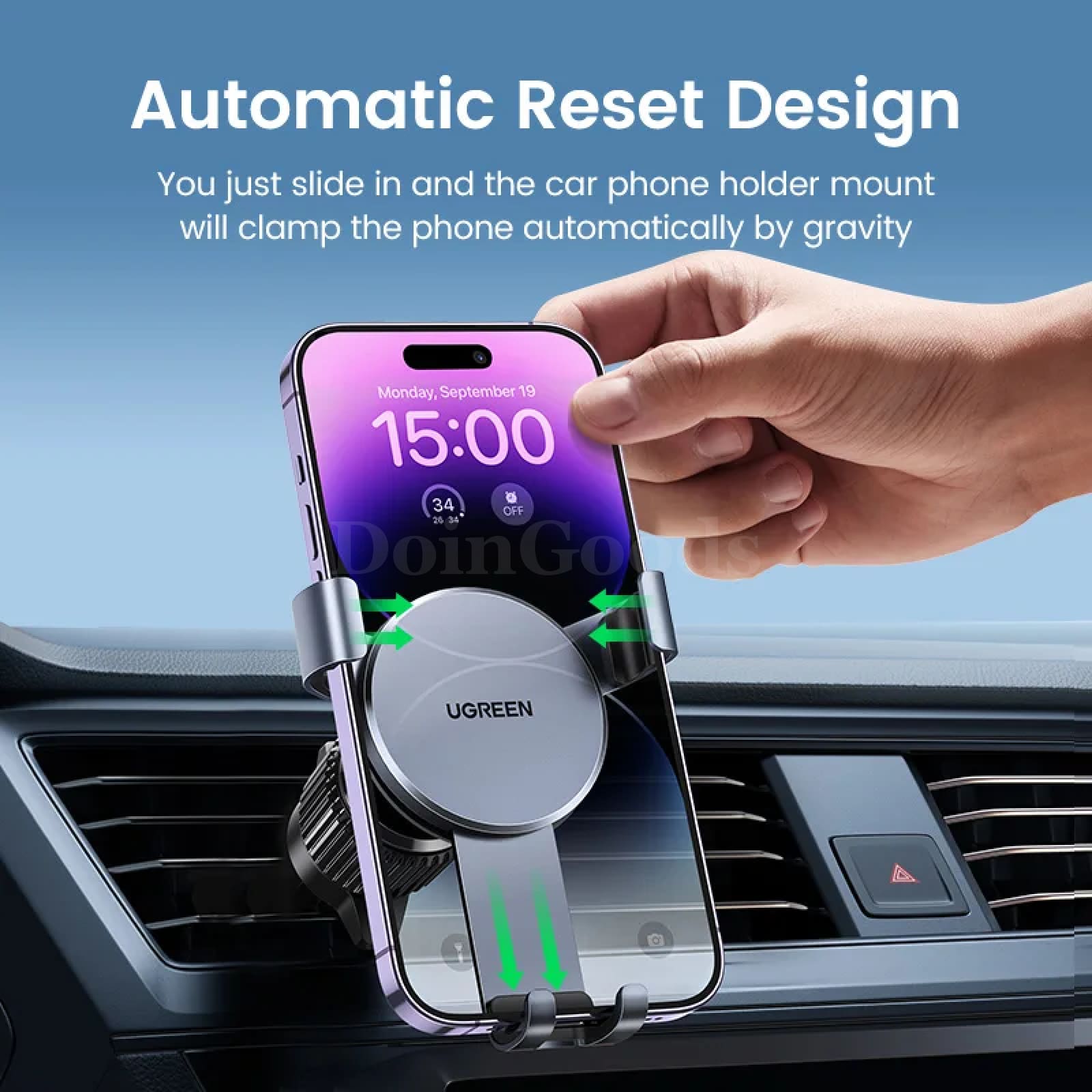 Ugreen Car Phone Holder Gravity Stand Xiaomi Samsung Iphone Pro Air Vent Mount 301635