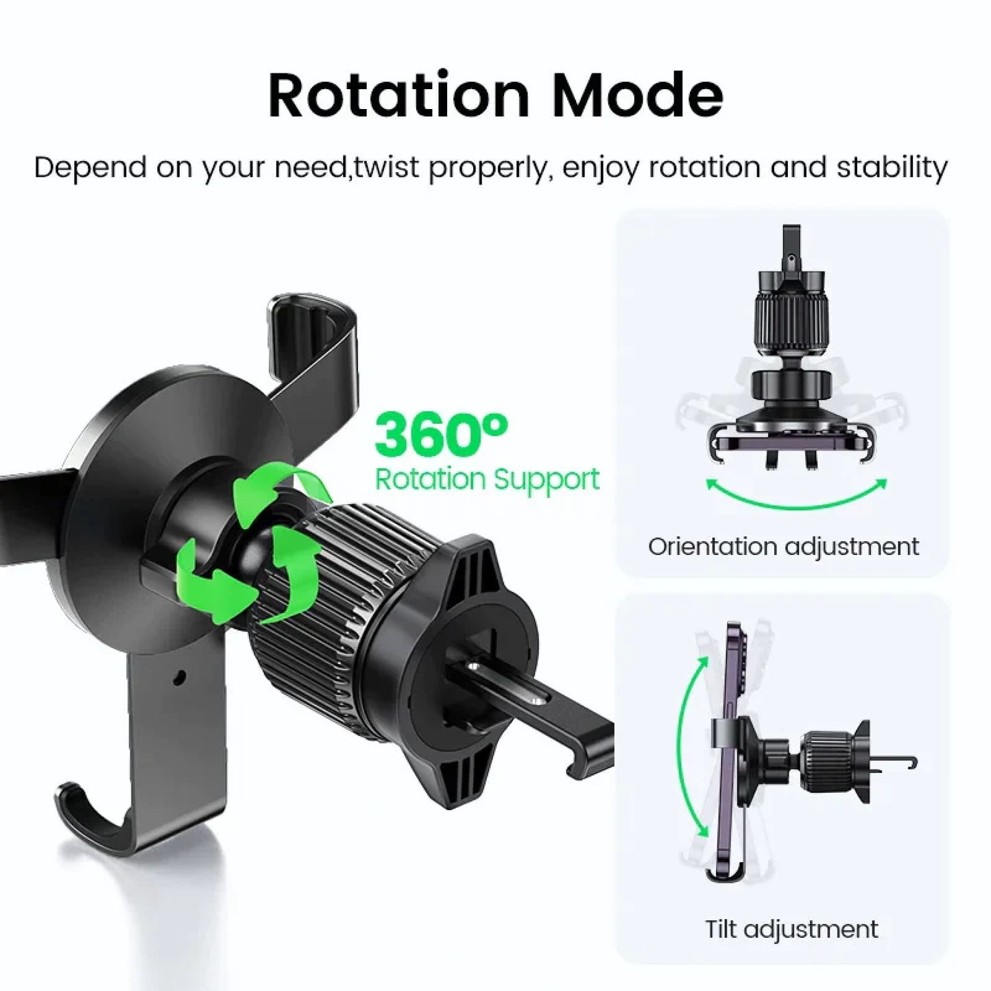 Ugreen Car Phone Holder Gravity Stand Xiaomi Samsung Iphone Pro Air Vent Mount 301635