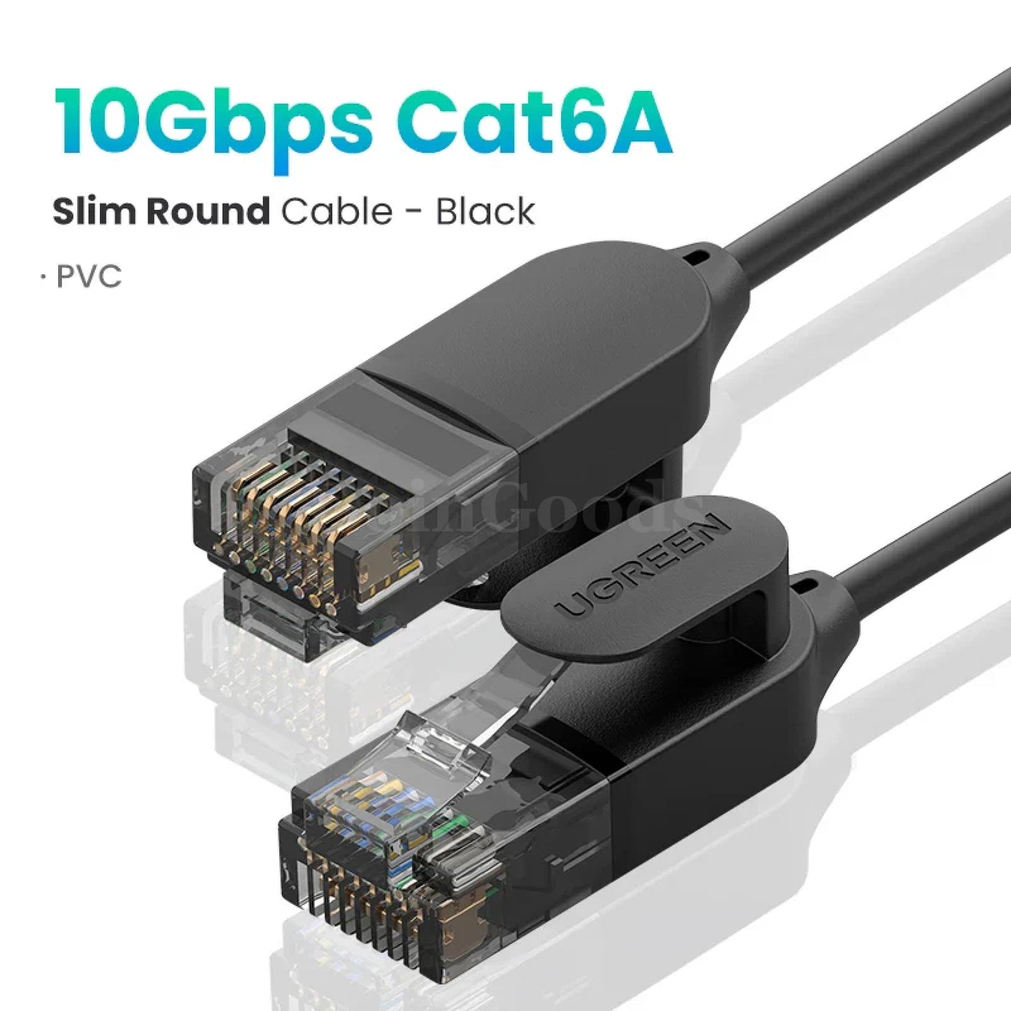 Ugreen Cat6 Ethernet Cable Gigabit High-Speed 1000Mbps Rj45 Network Lan Cord Cat 6A Slim / 15M