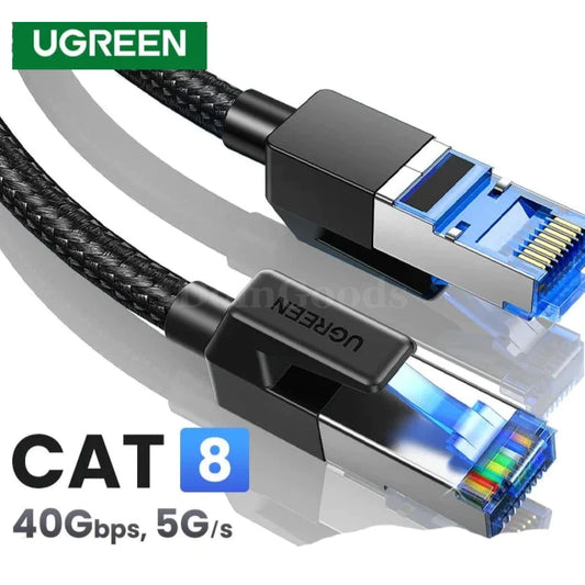 Ugreen Cat8 Ethernet Cable 40Gbps 2000Mhz Braided Lan Cord For Laptop Ps4 Router 301635