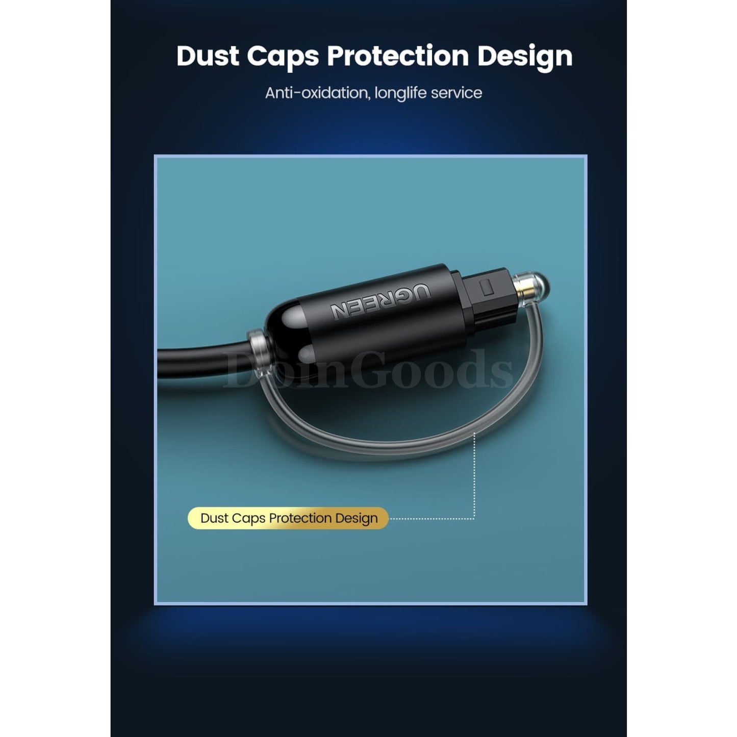 Ugreen Digital Optical Audio Cable - Toslink Spdif Coaxial For Soundbar Amplifiers 301635
