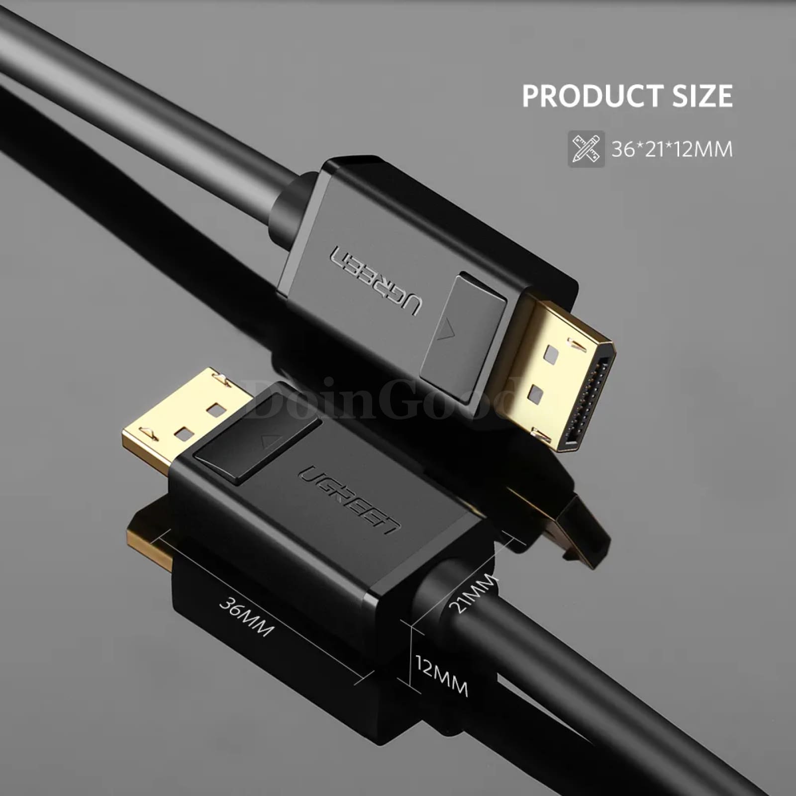 Ugreen Displayport Cable 4K/60Hz 144Hz Dp 1.2 For Hdtv Projector Pc 301635