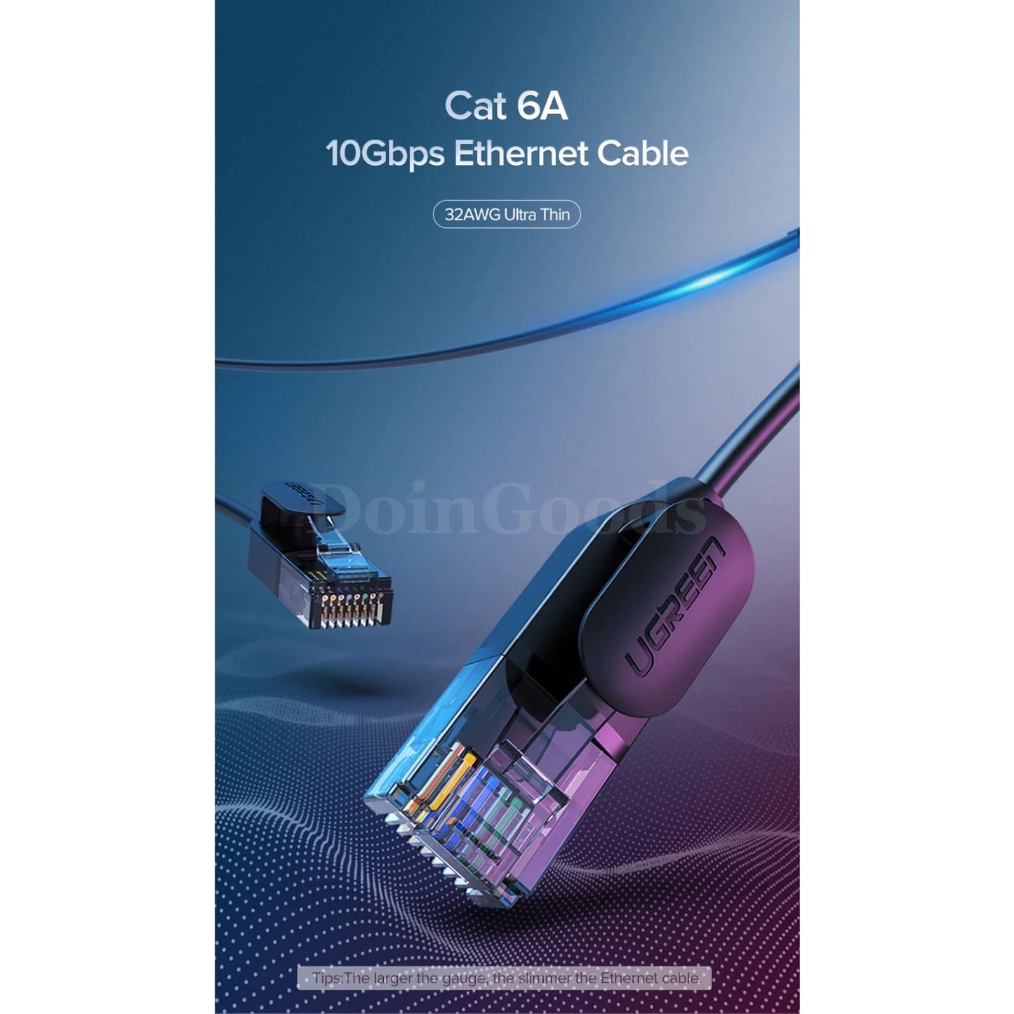 Ugreen Ethernet Cable Cat6A 10Gbps Network Rj45 Utp Patch Cord Lan 301635