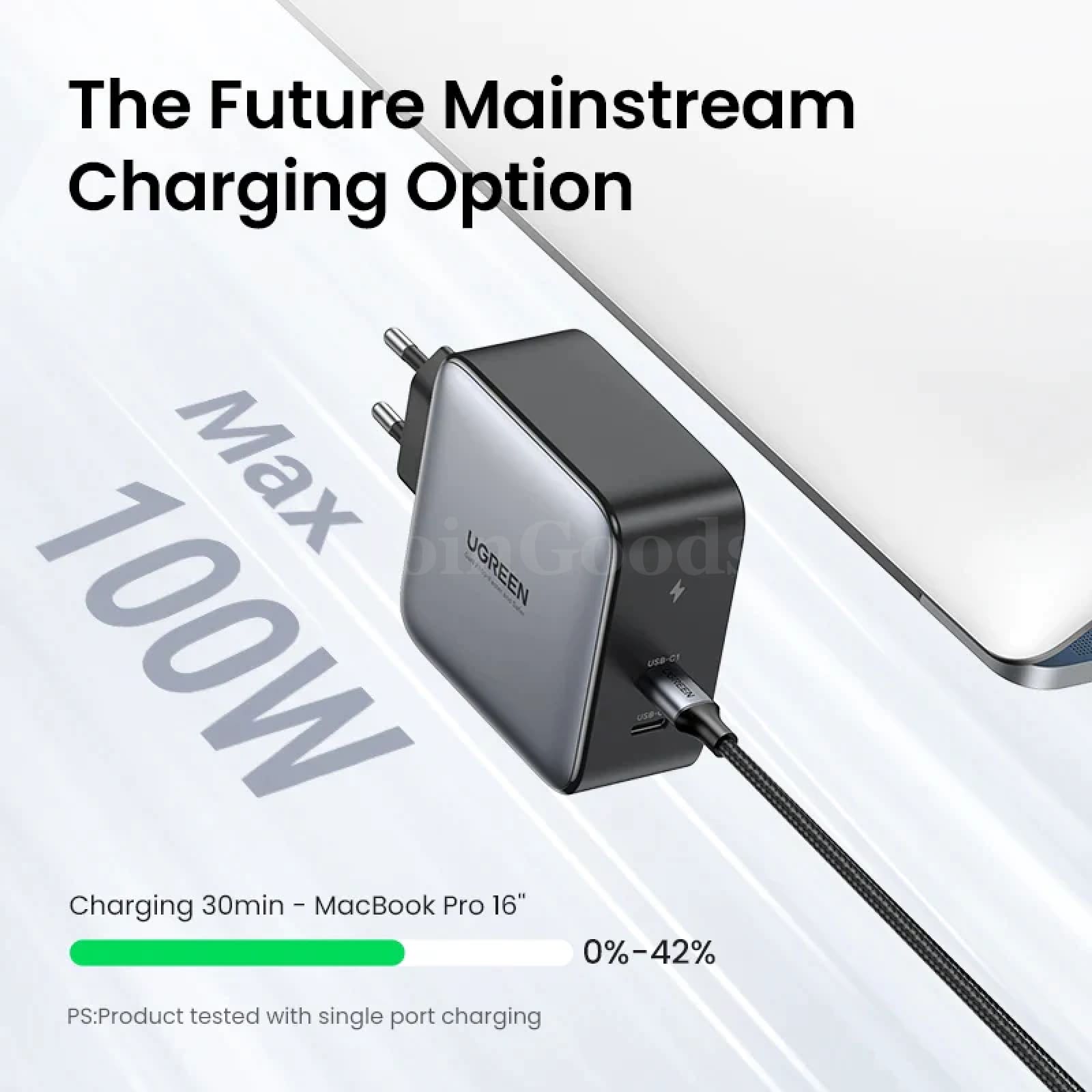 Ugreen Gan 100W Charger Macbook Tablet Iphone Xiaomi Usb Type C Pd Fast Charging 301635