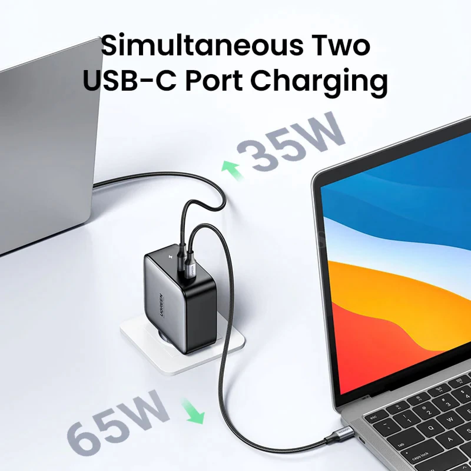 Ugreen Gan 100W Charger Macbook Tablet Iphone Xiaomi Usb Type C Pd Fast Charging 301635