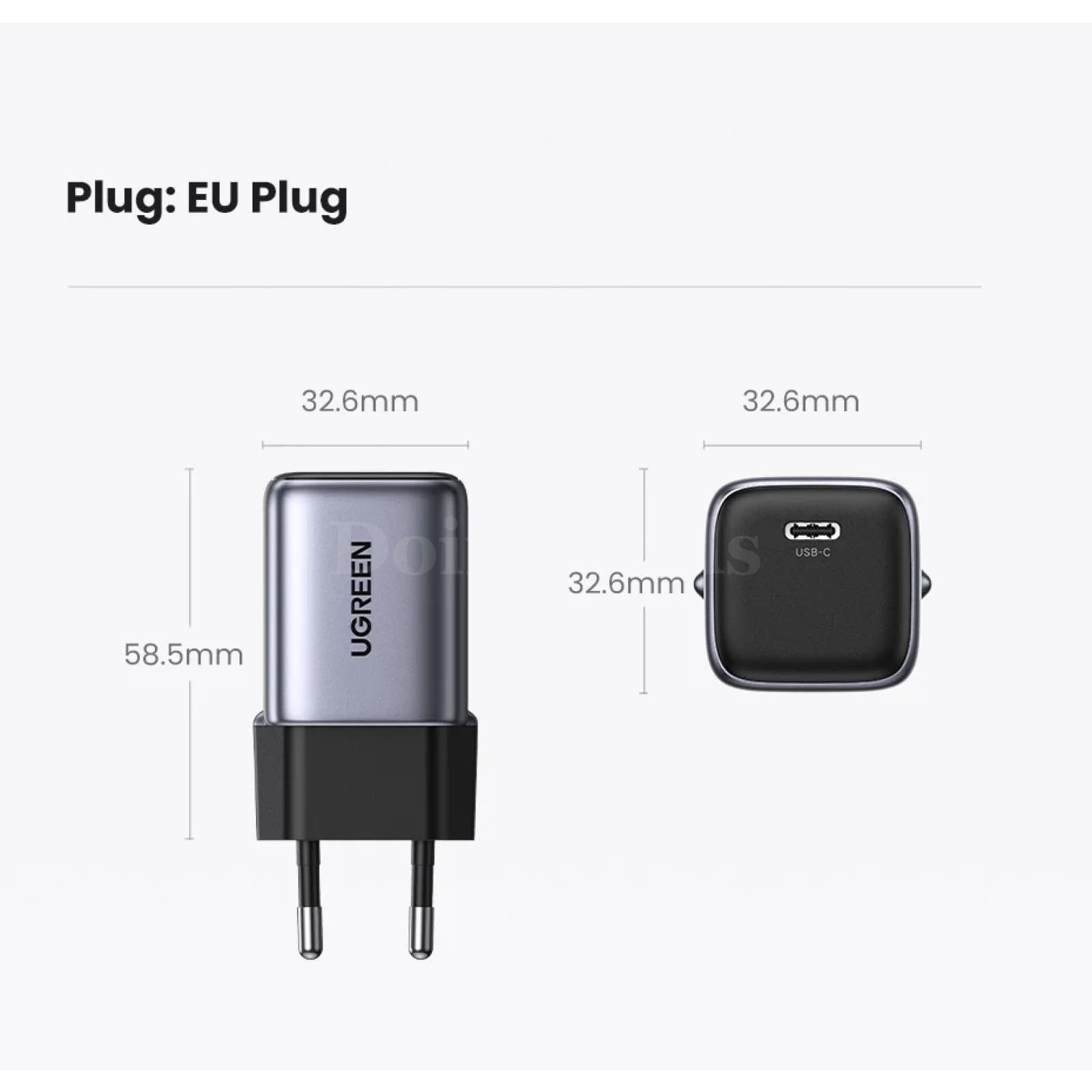 Ugreen Gan 30W Fast Charger Pd3.0 Iphone 15 14 13 Ipad Pro Samsung Xiaomi Type C 301635