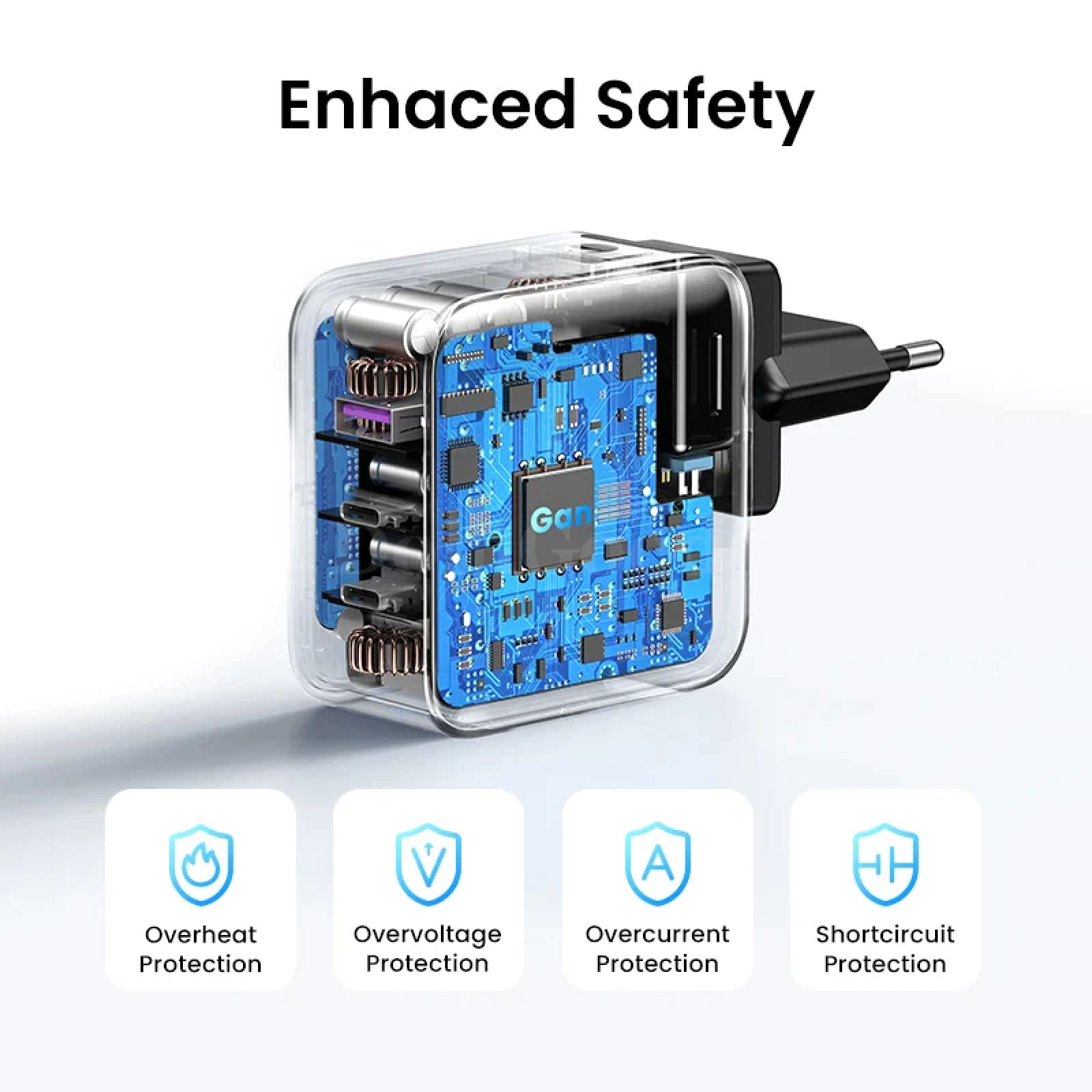 Ugreen Gan 65W Travel Adapter All-In-One Usb Port Type C Wall Charger Us Eu Uk 301635
