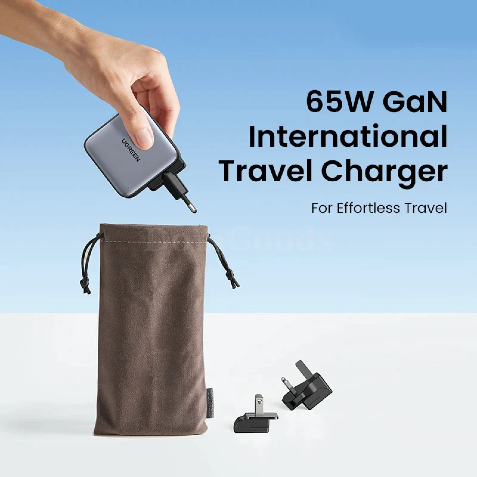 Ugreen Gan 65W Travel Adapter All-In-One Usb Port Type C Wall Charger Us Eu Uk 301635