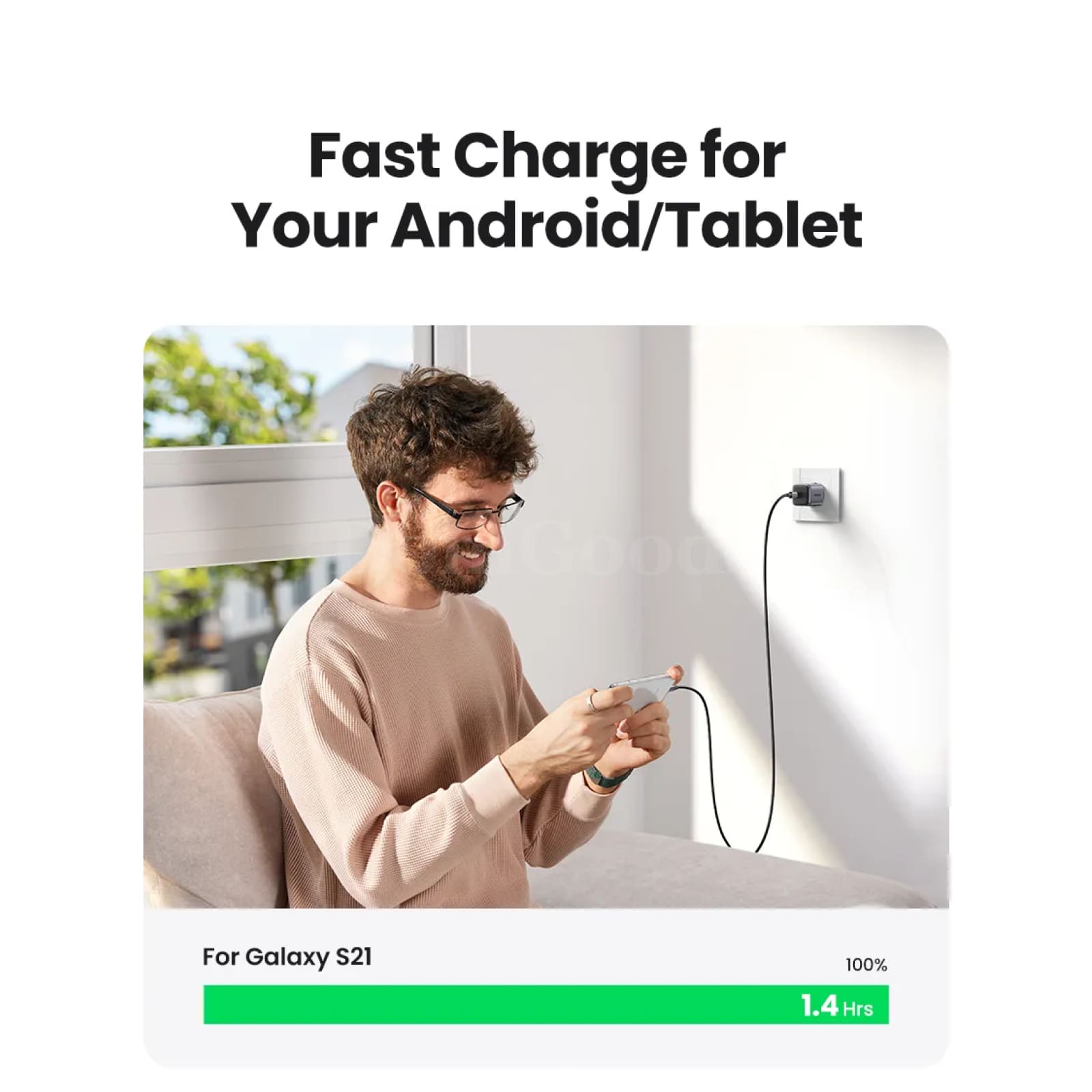 Ugreen Gan Charger 20W/30W Pd Fast Usb Type C Pd3.0 Qc3.0 Quick Charging Iphone 301635