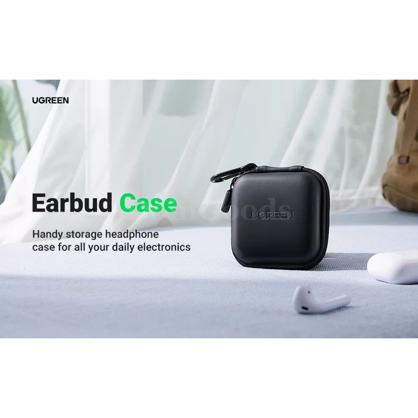 Ugreen Hard Earphone Case Headphone Bag Cover For Airpods Earpods Sennheiser 301635