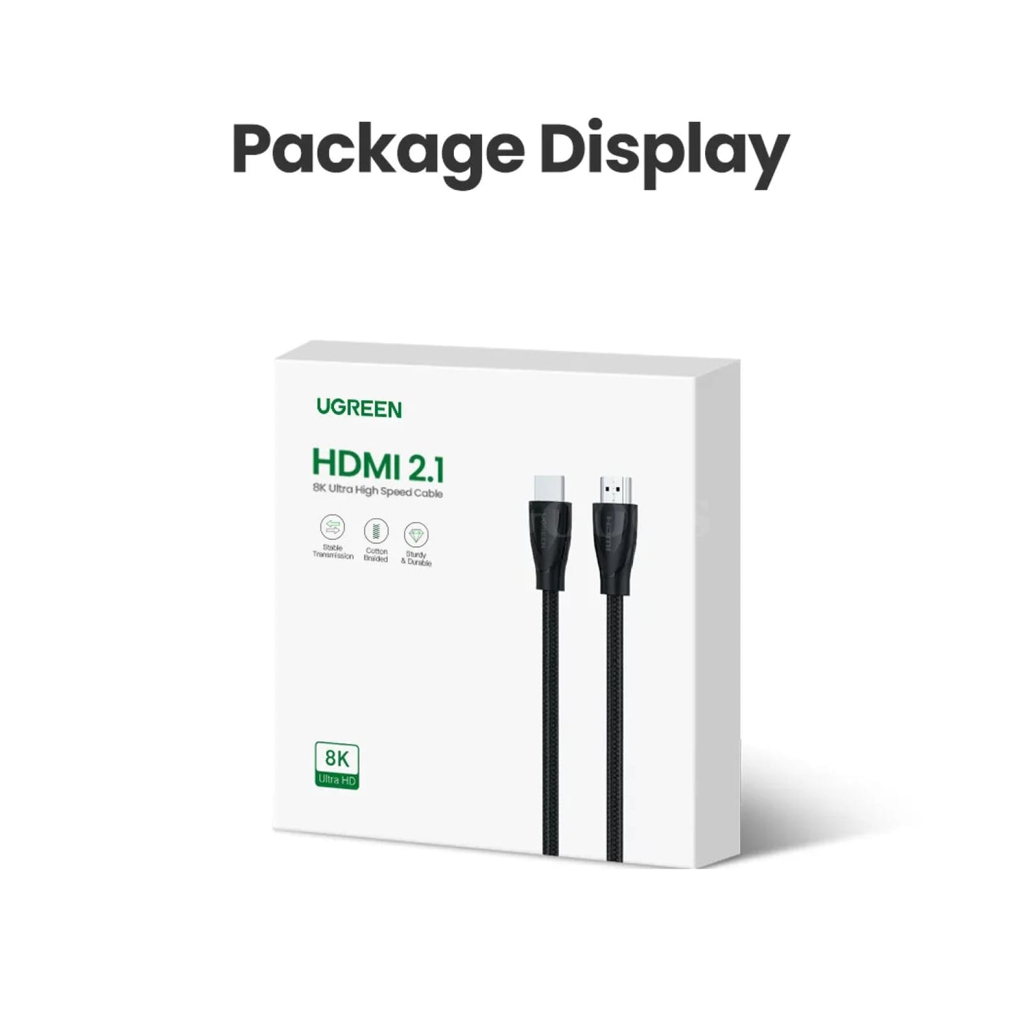 Ugreen Hdmi 2.1 Cable 8K/60Hz 4K/120Hz Hdr10+ 48Gbps Ps5 Xbox Series X Xiaomi 301635