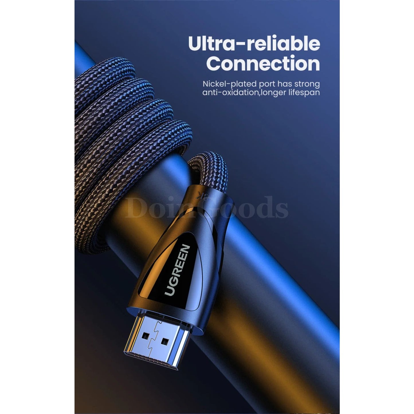 Ugreen Hdmi 2.1 Cable 8K/60Hz 4K/120Hz Hdr10+ 48Gbps Ps5 Xbox Series X Xiaomi 301635