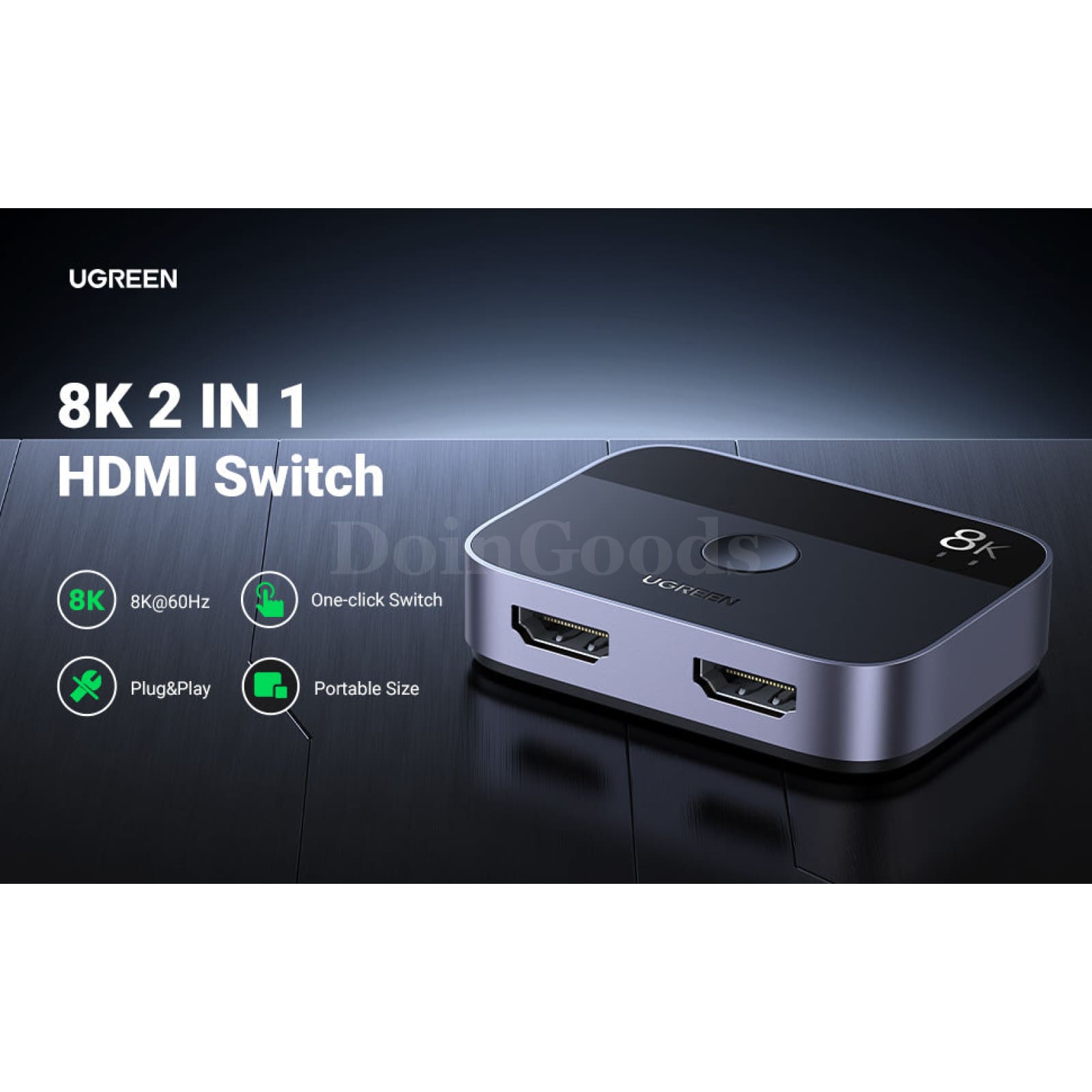 Ugreen Hdmi 2.1 Splitter 8K 60Hz 4K 120Hz Tv Xbox Series X Monitors Projectors 301635