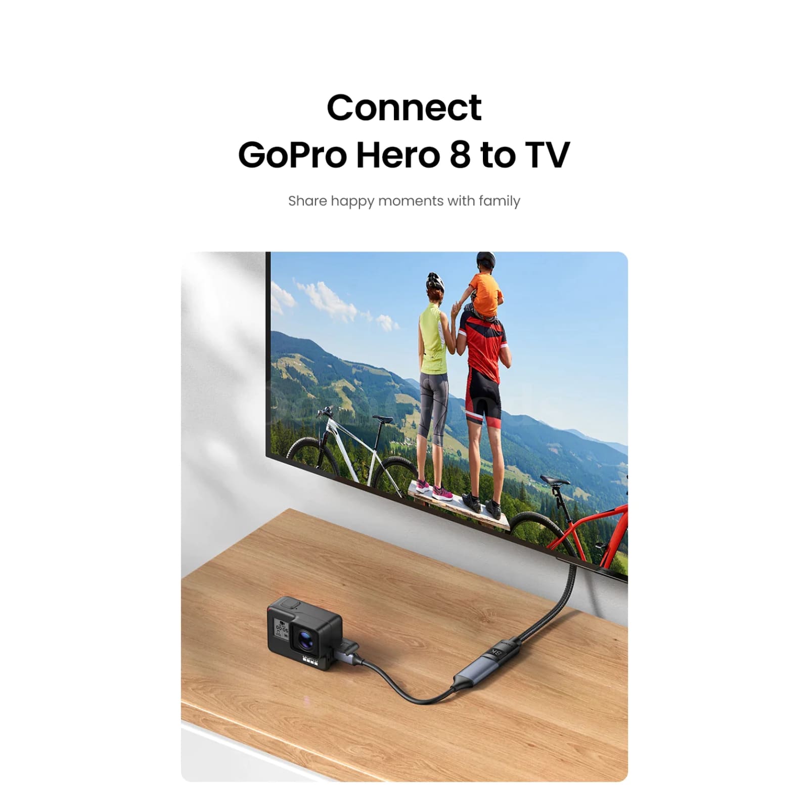 Ugreen Hdmi-Compatible Extension Cable 2.1 8K/60Hz 48Gbps Earc Ps5 Gopro Hero 8 301635