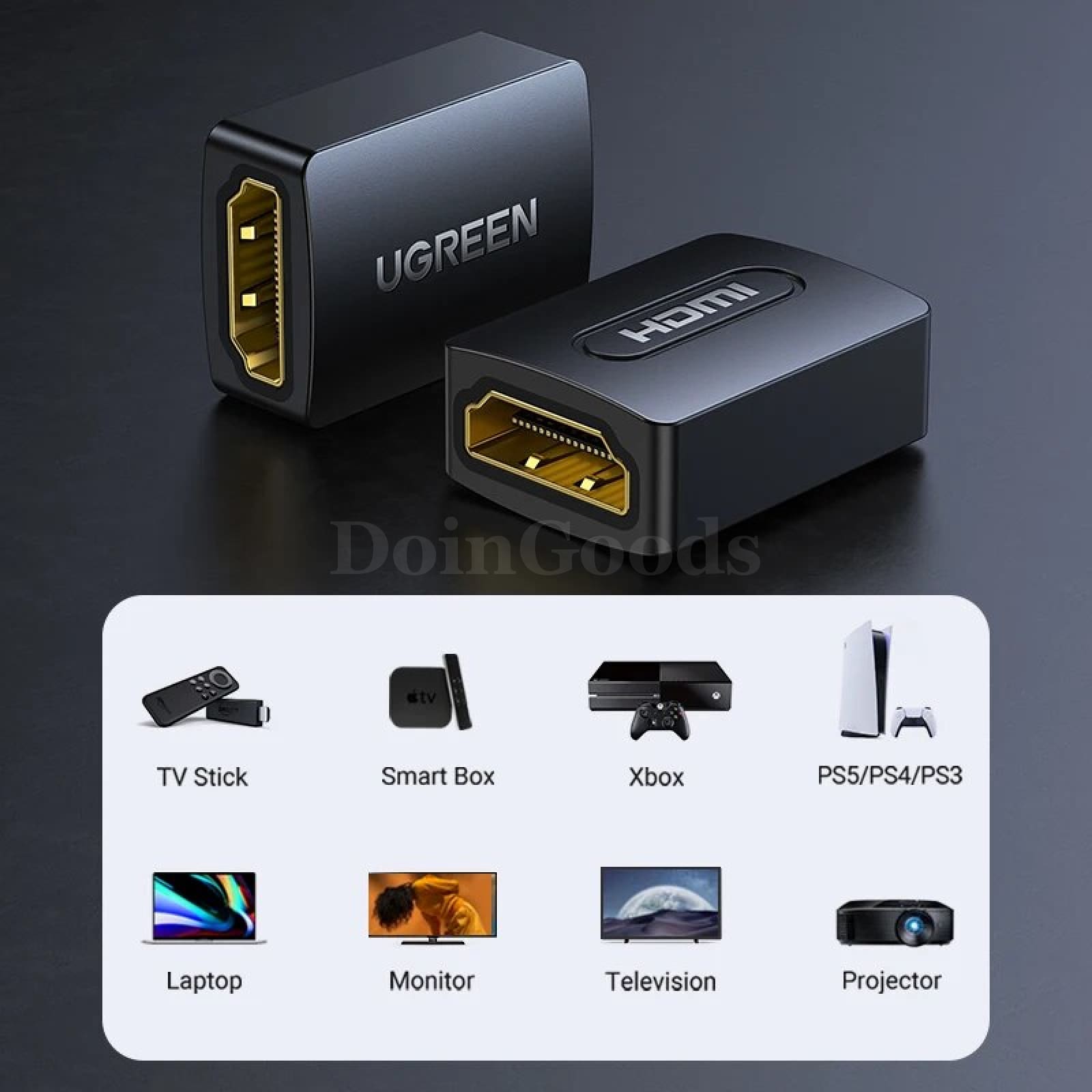Ugreen Hdmi Extender - 4K 2.0 Female To Coupler For Ps4 Cable 301635