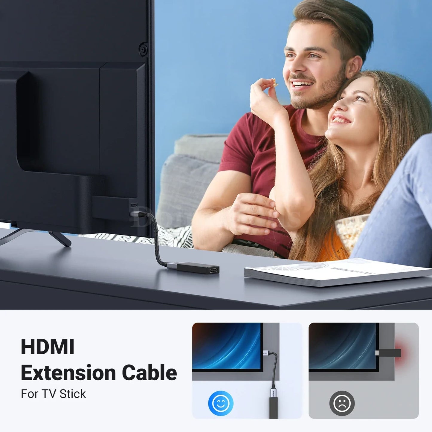 Ugreen Hdmi Extender 8K 60Hz Extension Cable For Macbook Pro Ps5 Xbox Tv 301635