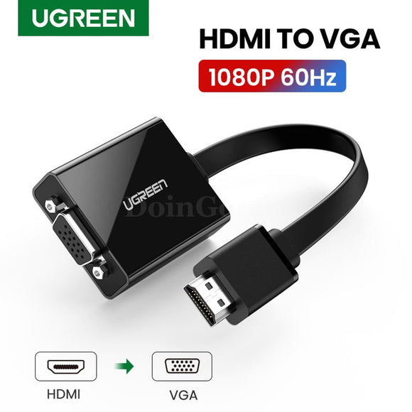 Ugreen Hdmi To Vga Adapter - 1080P Male Female Converter For Tv Box Pc 301635