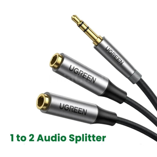 Ugreen Headphone Splitter 3.5Mm 2 Way Aux Male Female Stereo Y Cable Phone Ps4 301635
