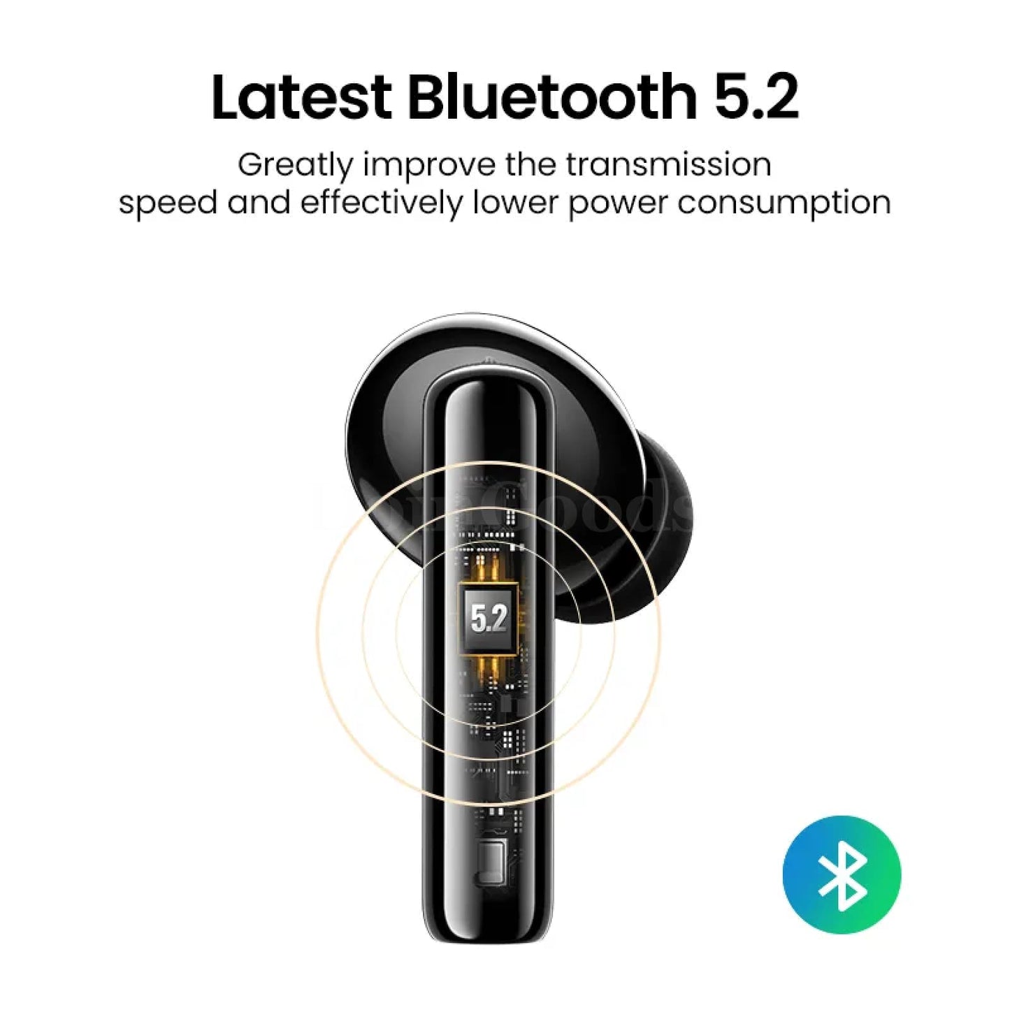 Ugreen Hitune T3 Anc Tws Wireless Earphones Bluetooth 5.2 With In-Ear Mics 301635