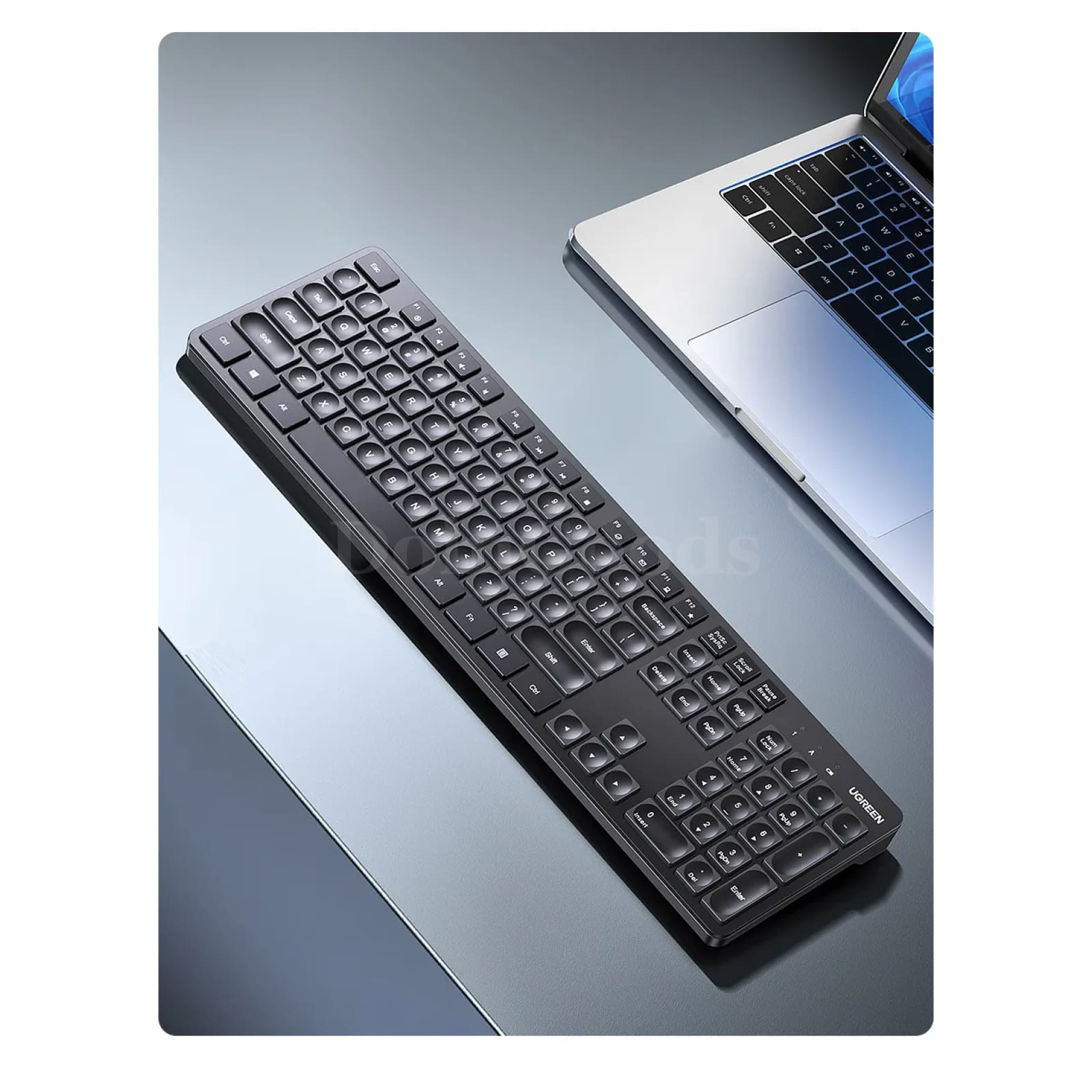 Ugreen Keyboard Mouse Wireless 2.4G English Russian Keycap Macbook Tablet Pc 301635