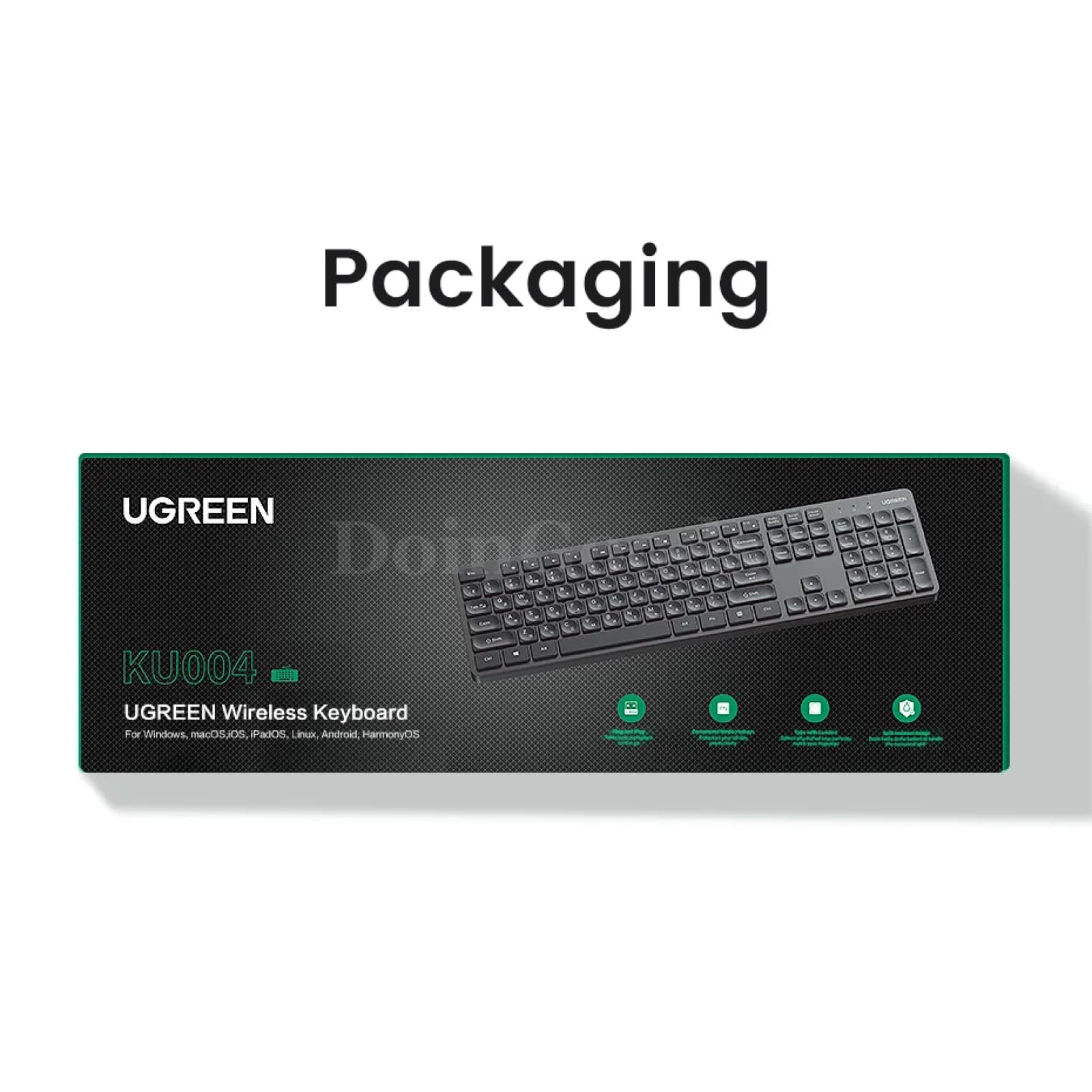 Ugreen Keyboard Mouse Wireless 2.4G English Russian Keycap Macbook Tablet Pc 301635
