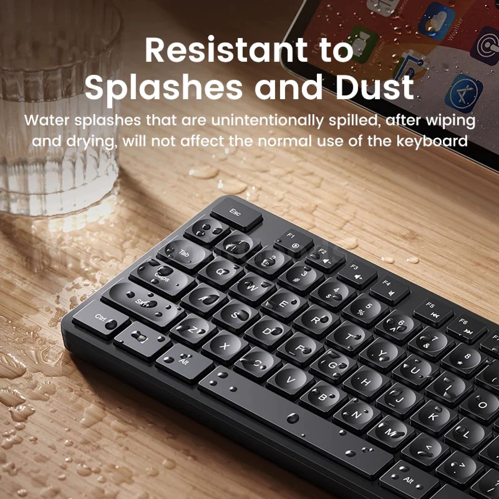 Ugreen Keyboard Mouse Wireless 2.4G English Russian Keycap Macbook Tablet Pc 301635