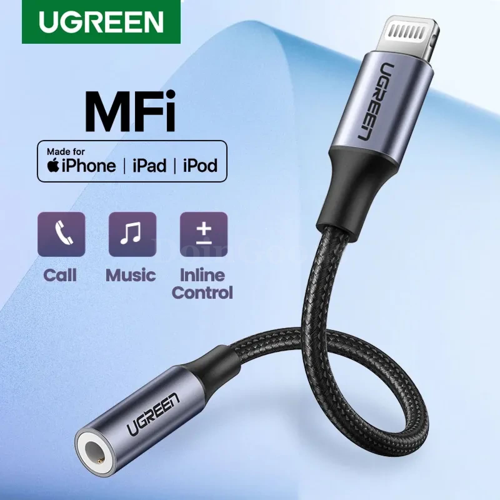 Ugreen Mfi Dac Lightning To 3.5Mm Headphone Adapter For Iphone 12/11 Pro Max 301635