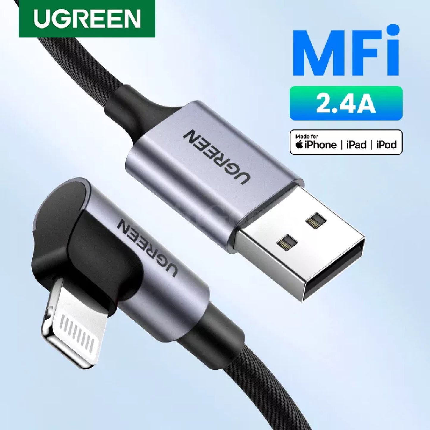 Ugreen Mfi Usb Cable Iphone Pro Max 2.4A Lightning Fast Charging Phone Data Ipad 301635