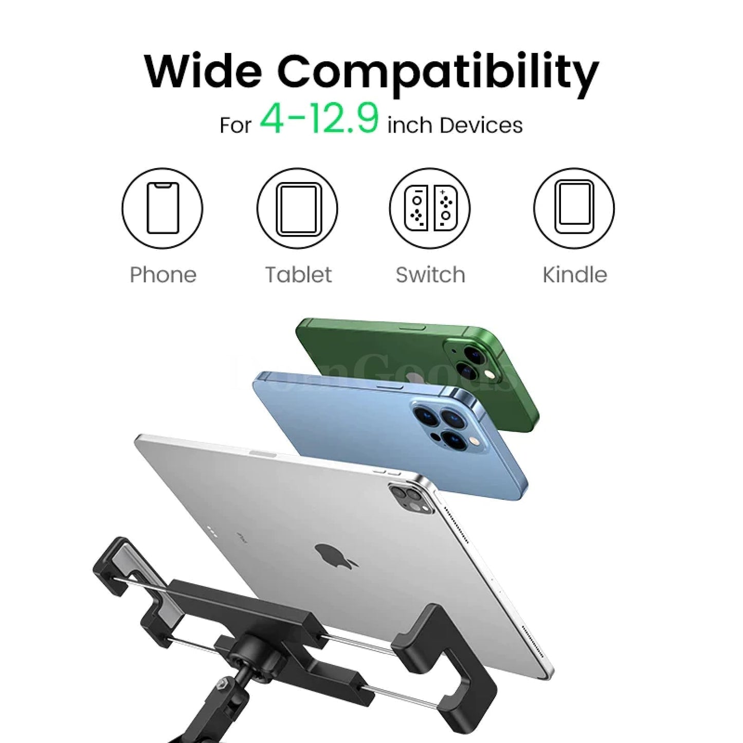 Ugreen Long Arm Aluminum Adjustable Tablet Phone Stand Ipad Pro Mini Air Xiaomi 301635