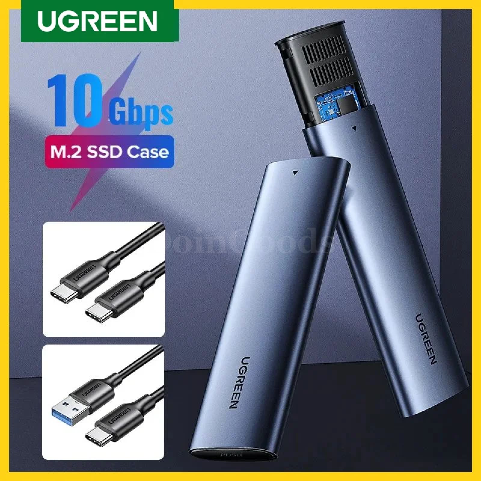 Ugreen M.2 Nvme Ssd Enclosure Usb 3.1 Gen2 10Gbps Dual Protocol Sata Pci-E Case 301635