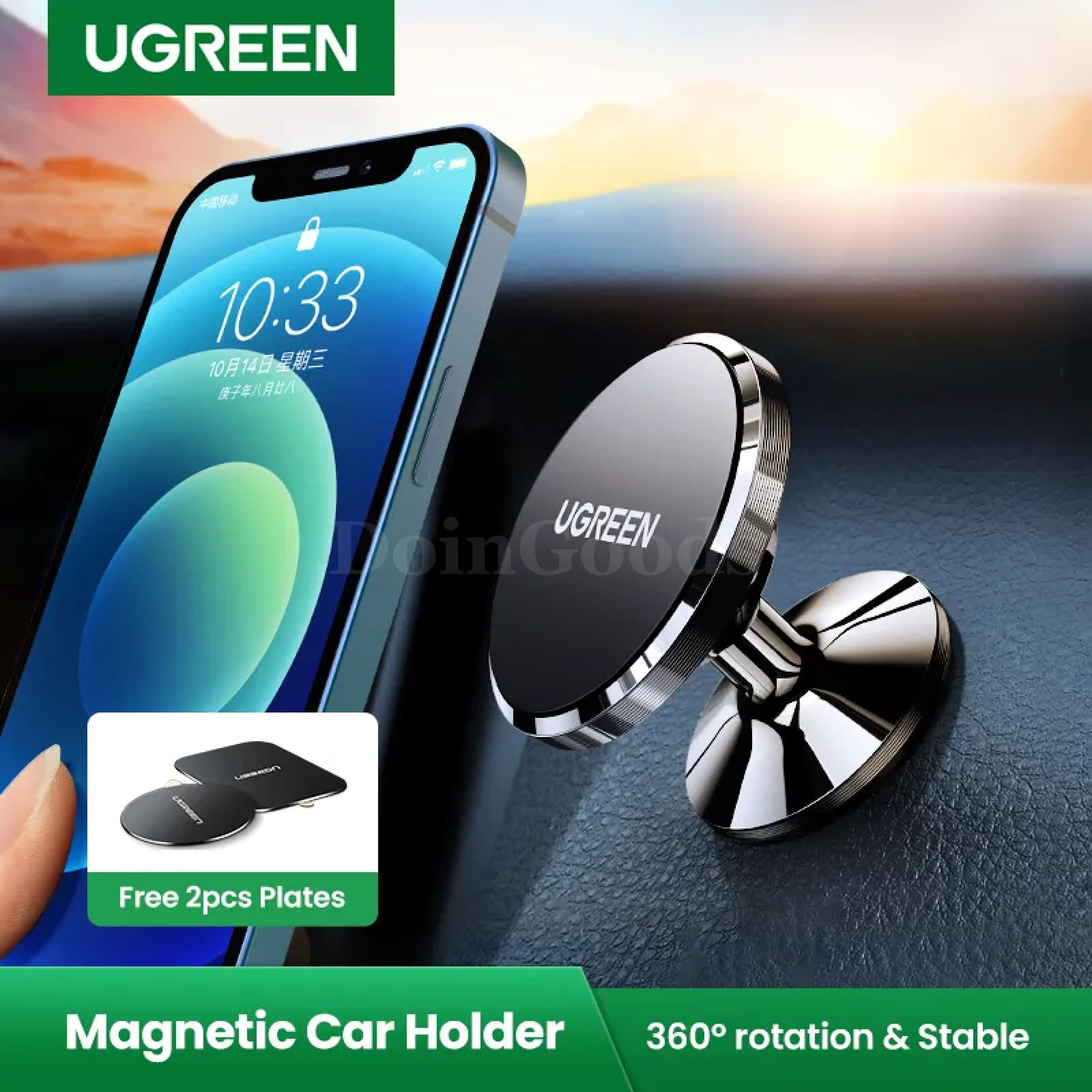 Ugreen Magnetic Car Phone Holder Dashboard Stand Iphone Pro Max Samsung Xiaomi 301635