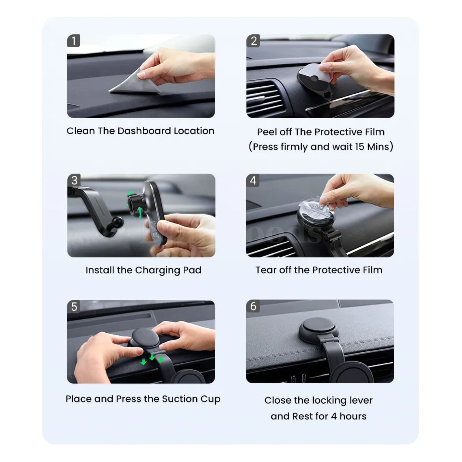 Ugreen Magnetic Wireless Car Charger Adsorbable Mount Iphone 15 Charging Holder 301635