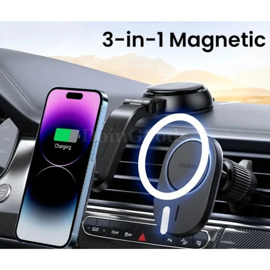 Ugreen Magnetic Wireless Car Charger Adsorbable Mount Iphone 15 Charging Holder 301635