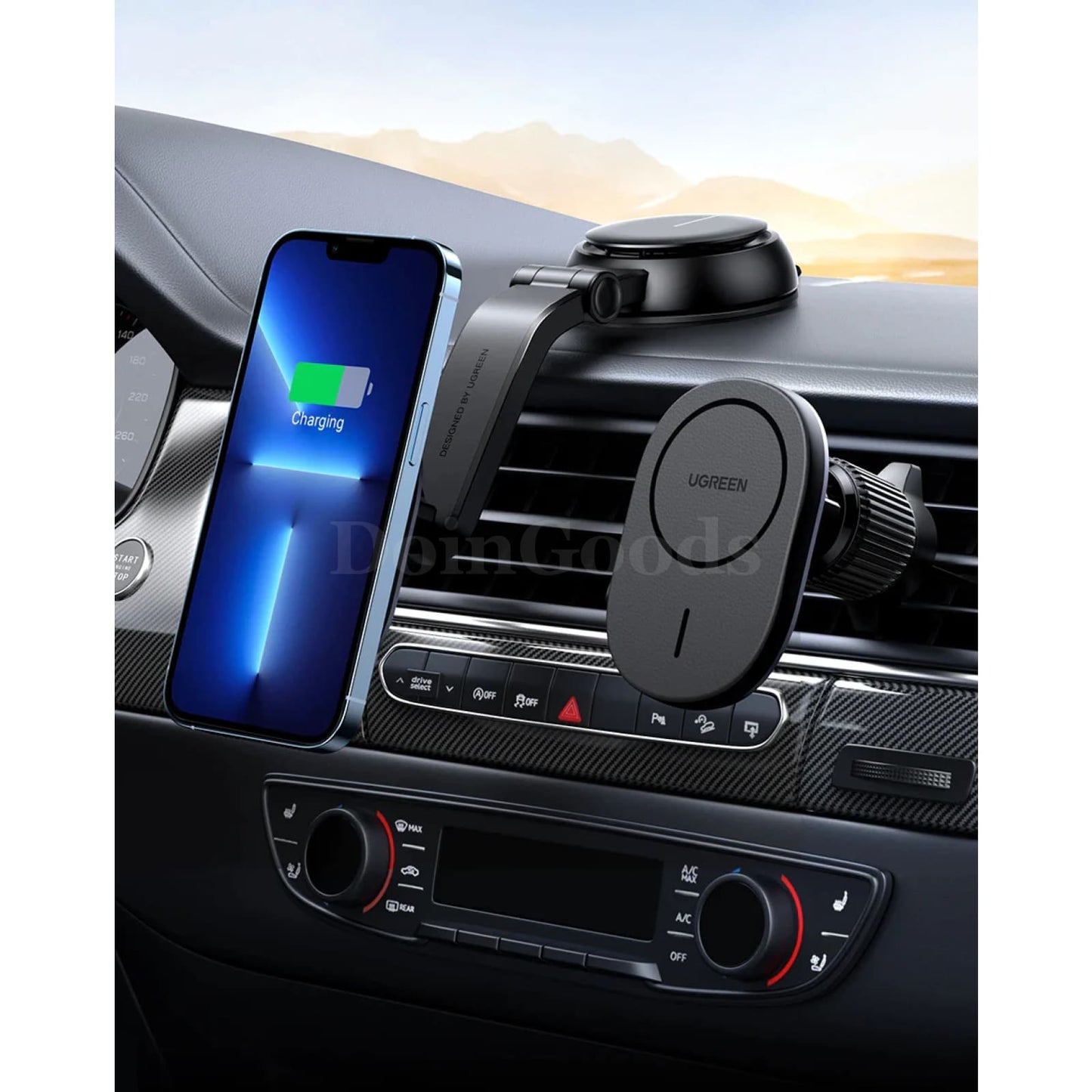 Ugreen Magnetic Wireless Car Charger Adsorbable Mount Iphone 15 Charging Holder 301635