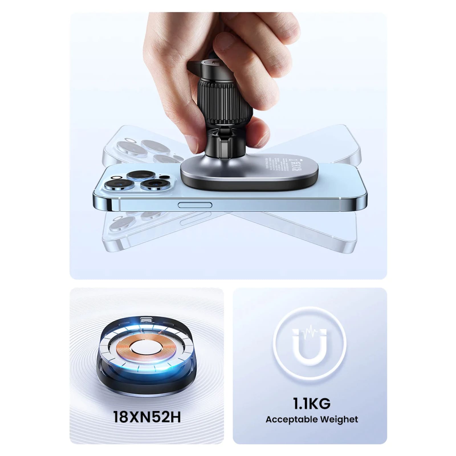 Ugreen Magnetic Wireless Car Charger Adsorbable Mount Iphone 15 Charging Holder 301635