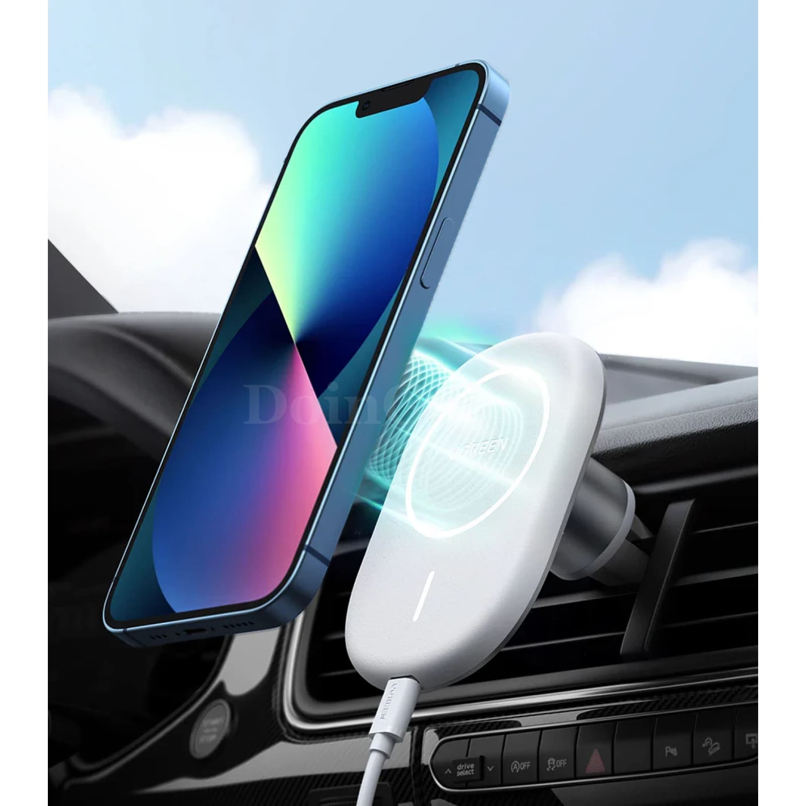 Ugreen Magnetic Wireless Car Charger Qi Phone Holder Iphone 13 12 Air Vent Mount 301635