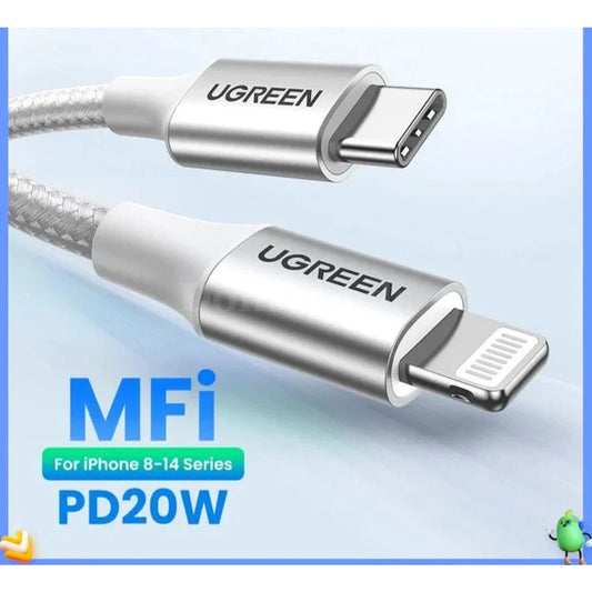 Ugreen Mfi-Certifird 20/30W Usb Type C To Lightning Cable For Iphone 14 Pro Max 301635