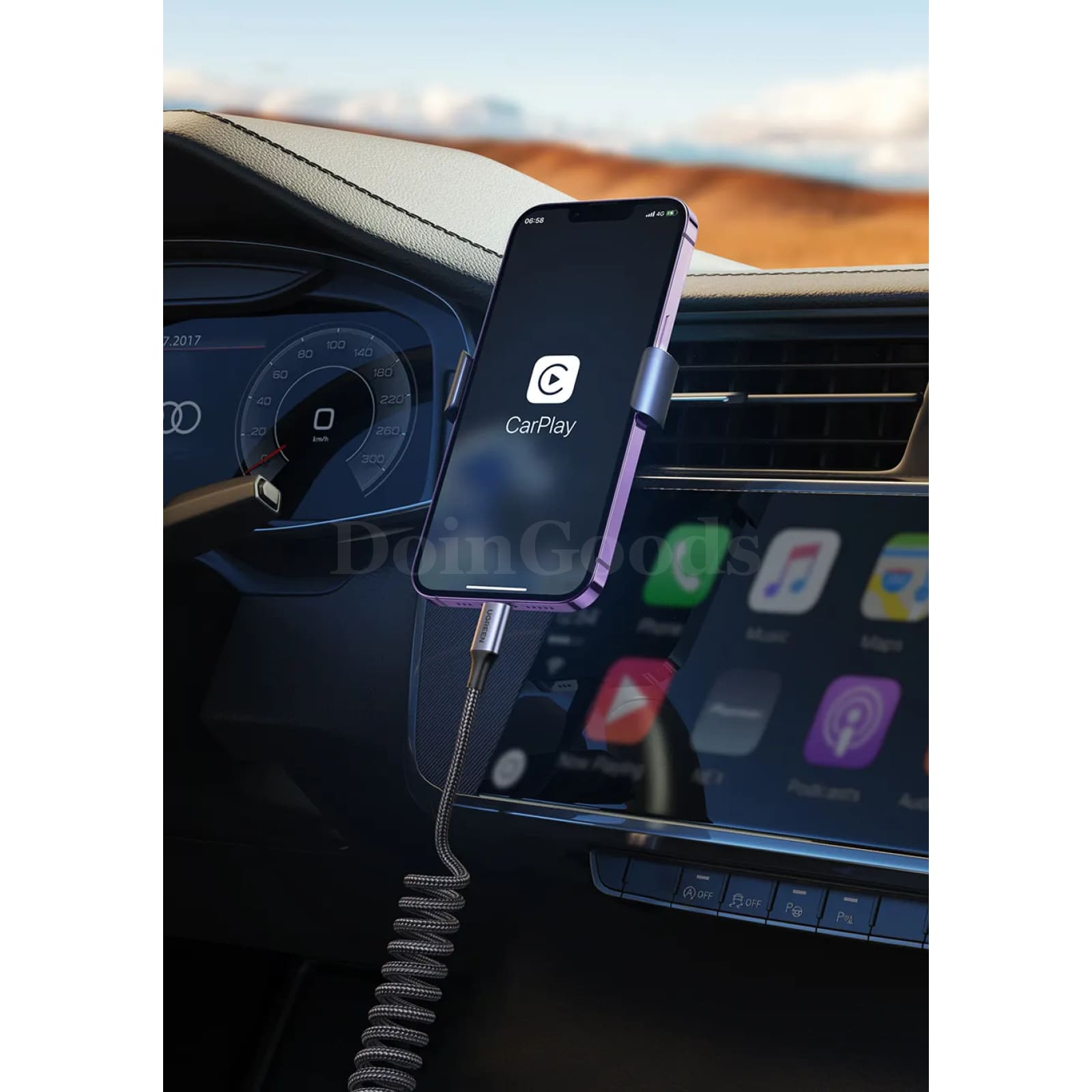 Ugreen Mfi-Certified 3A Usb C To Lightning Spring Cable For Iphone 14 13 12 Pro 301635