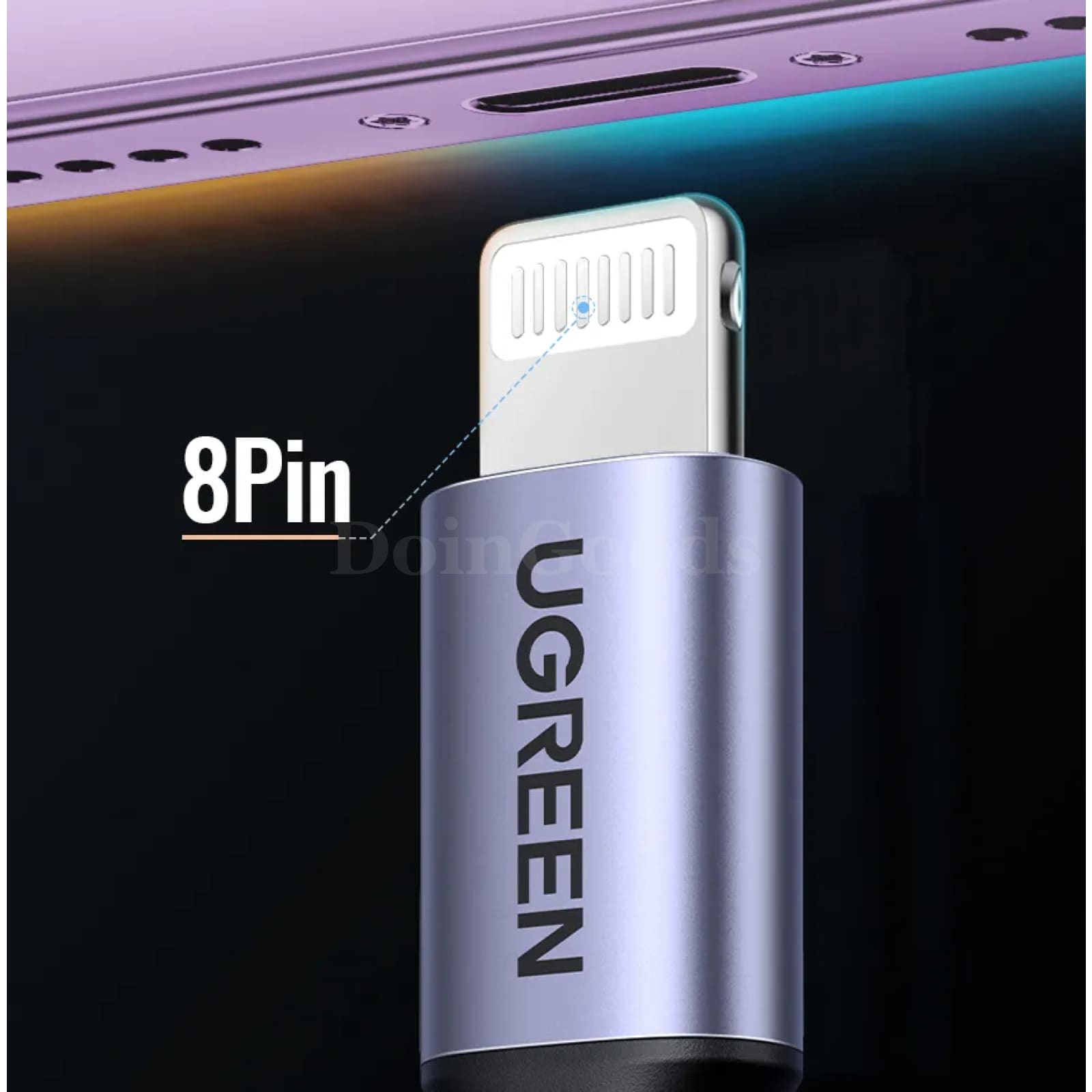 Ugreen Mfi-Certified 3A Usb C To Lightning Spring Cable For Iphone 14 13 12 Pro 301635